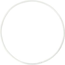 Metallring vit 10 cm