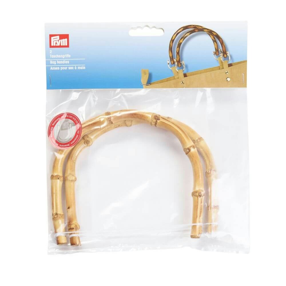 Prym Bag handles bamboo Kim - Bambuhandtag 2 st