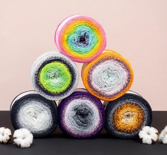 Scheepjes Cotton Whirl - GOTS-certifierat cakegarn i 100 % bomull