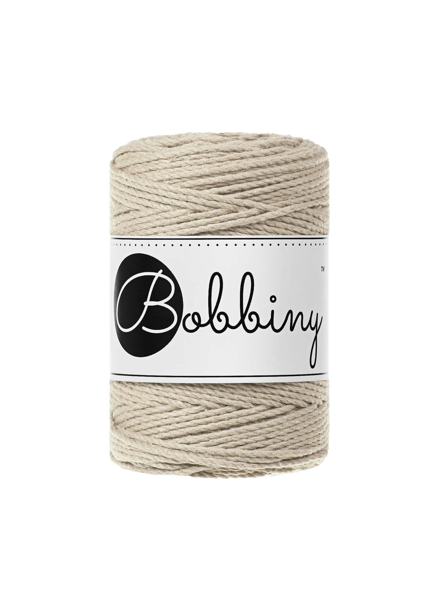 Bobbiny 3ply Macrame Rope Baby 1,5 mm - trippeltvinnat makramégarn