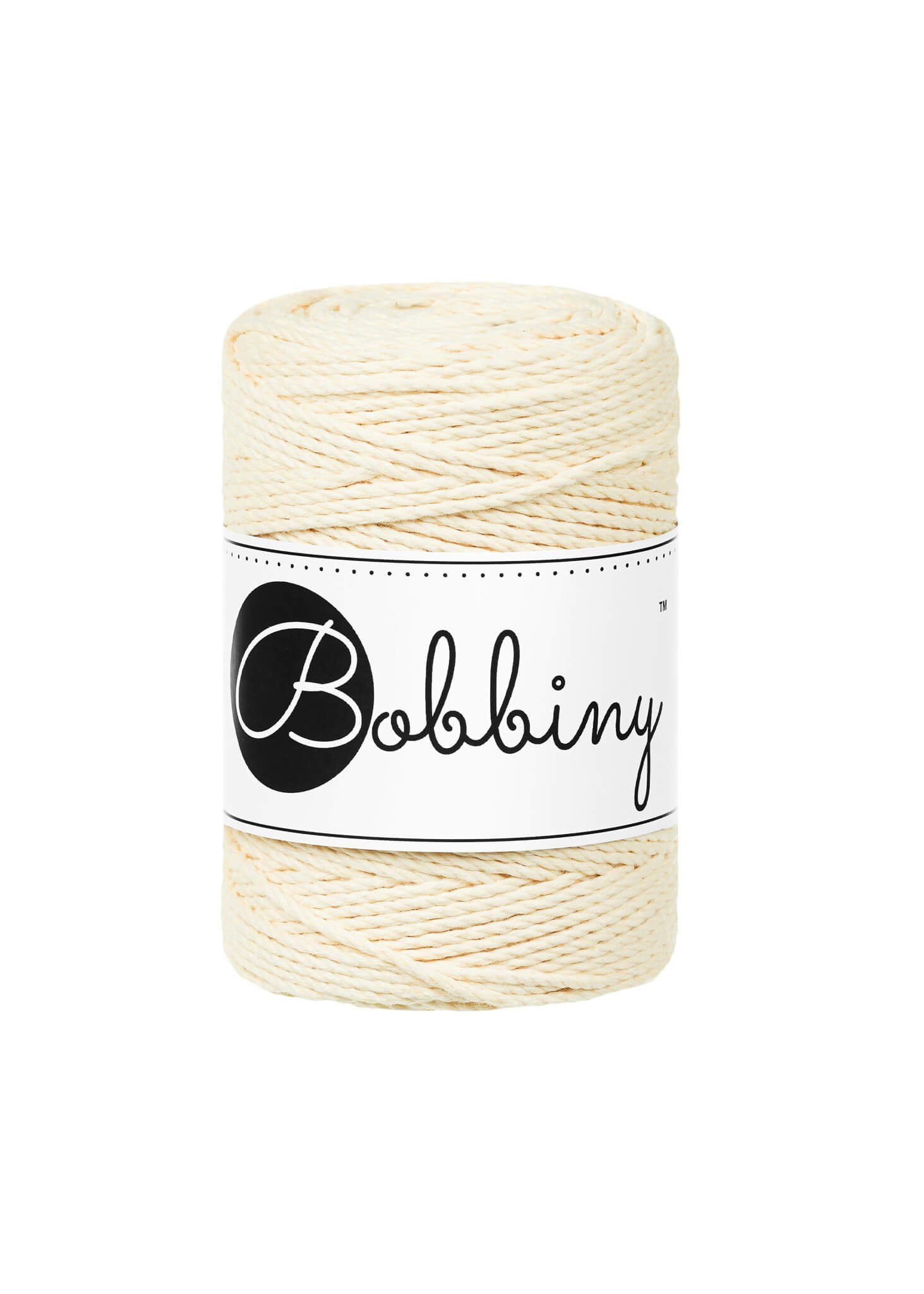 Bobbiny 3ply Macrame Rope Baby 1,5 mm - trippeltvinnat makramégarn