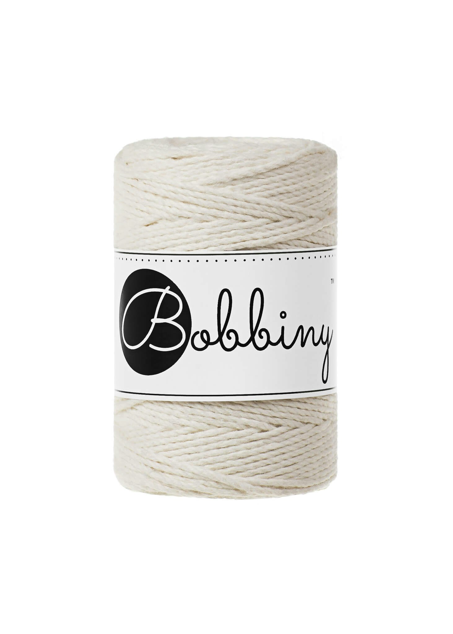 Bobbiny 3ply Macrame Rope Baby 1,5 mm - trippeltvinnat makramégarn