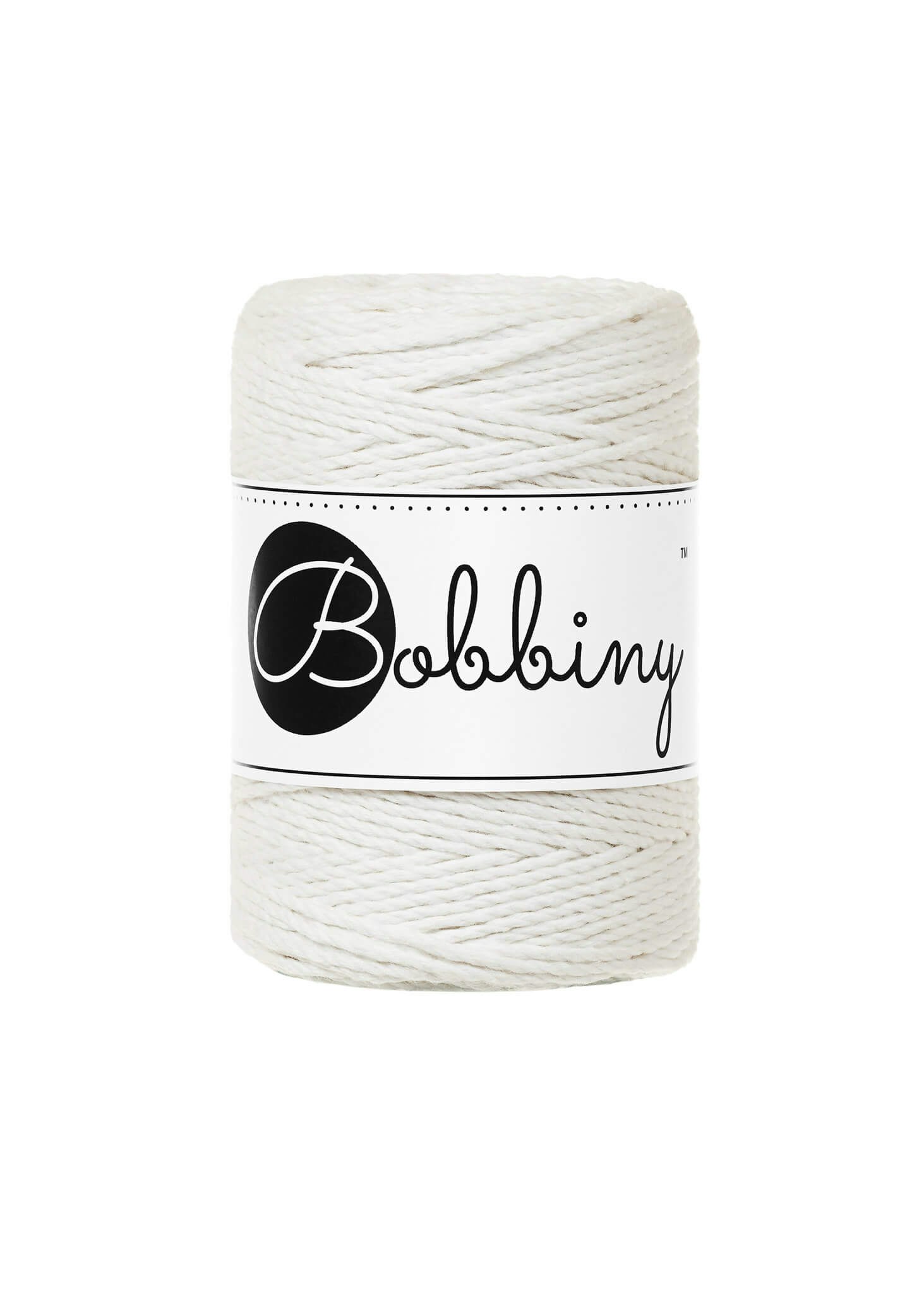 Bobbiny 3ply Macrame Rope Baby 1,5 mm - trippeltvinnat makramégarn