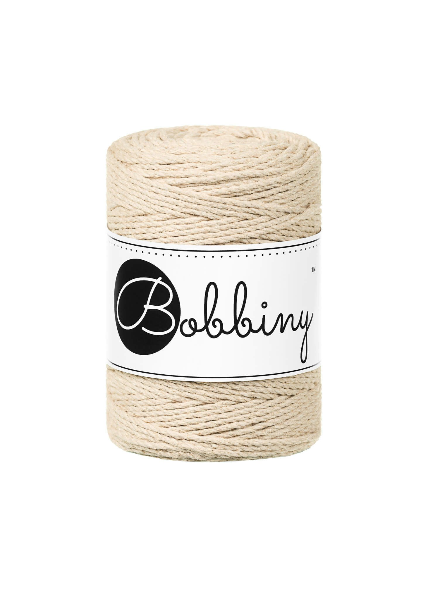 Bobbiny 3ply Macrame Rope Baby 1,5 mm - trippeltvinnat makramégarn