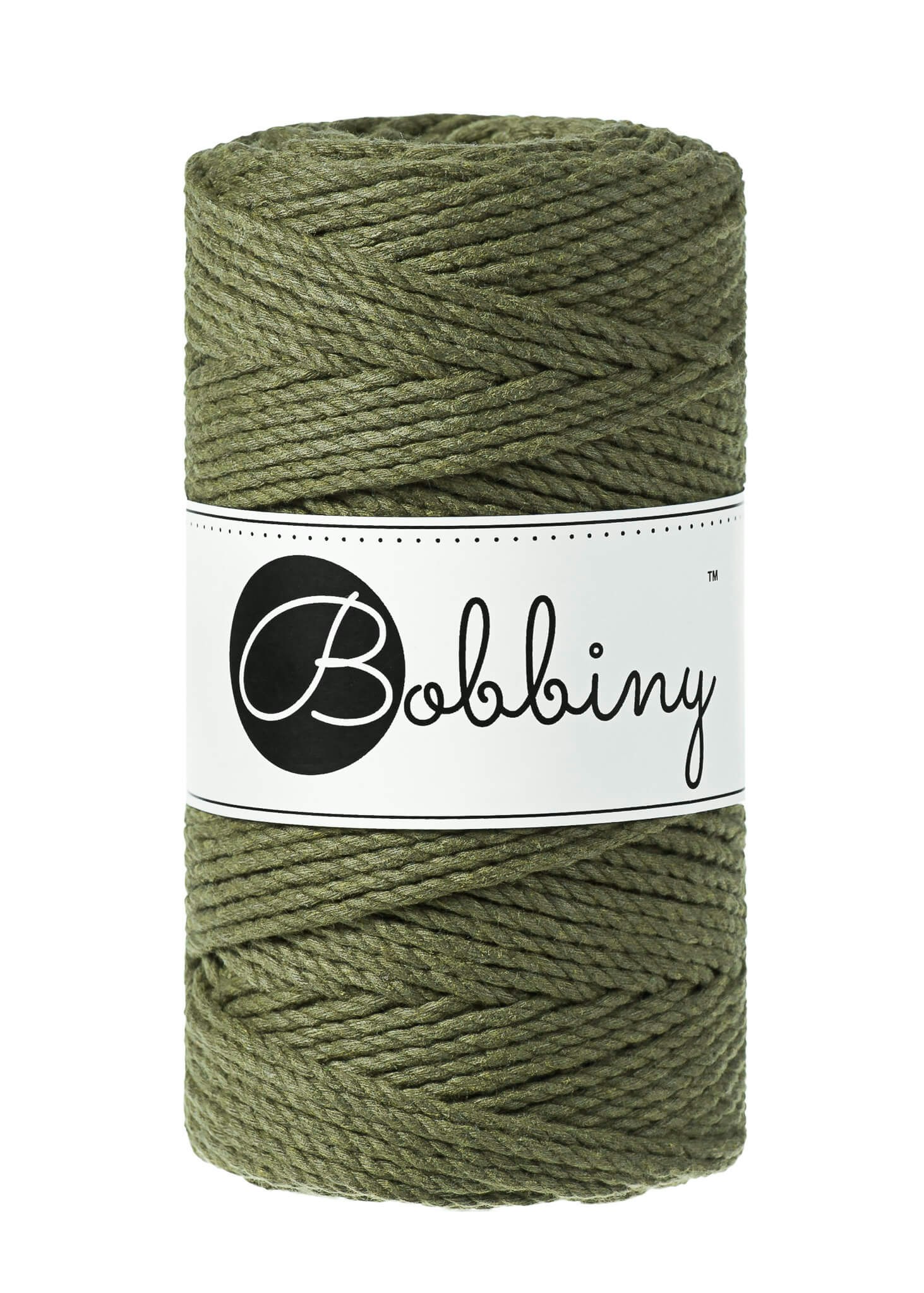 Bobbiny 3ply Macrame Rope Regular 3 mm - trippeltvinnat makramégarn