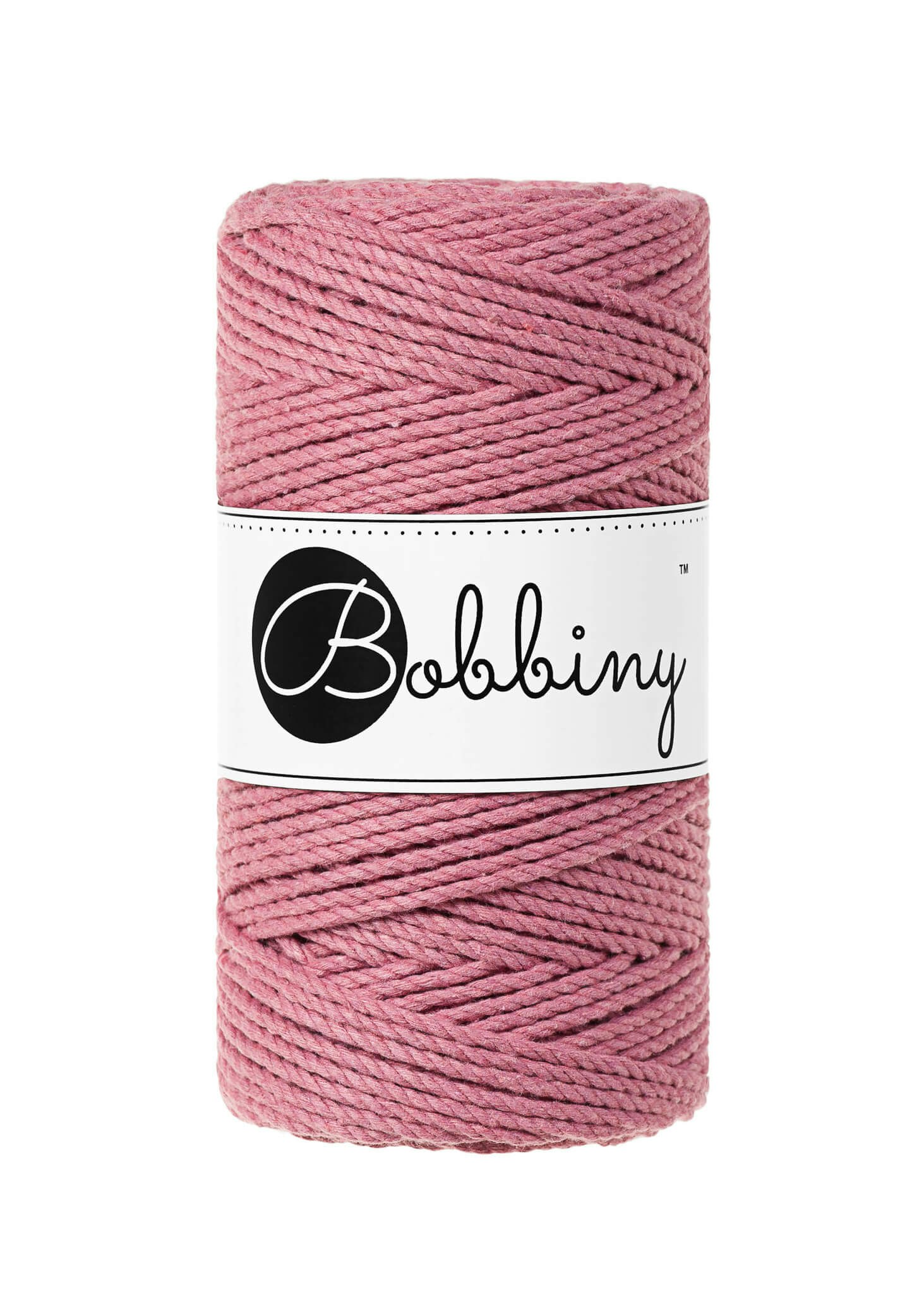 Bobbiny 3ply Macrame Rope Regular 3 mm - trippeltvinnat makramégarn