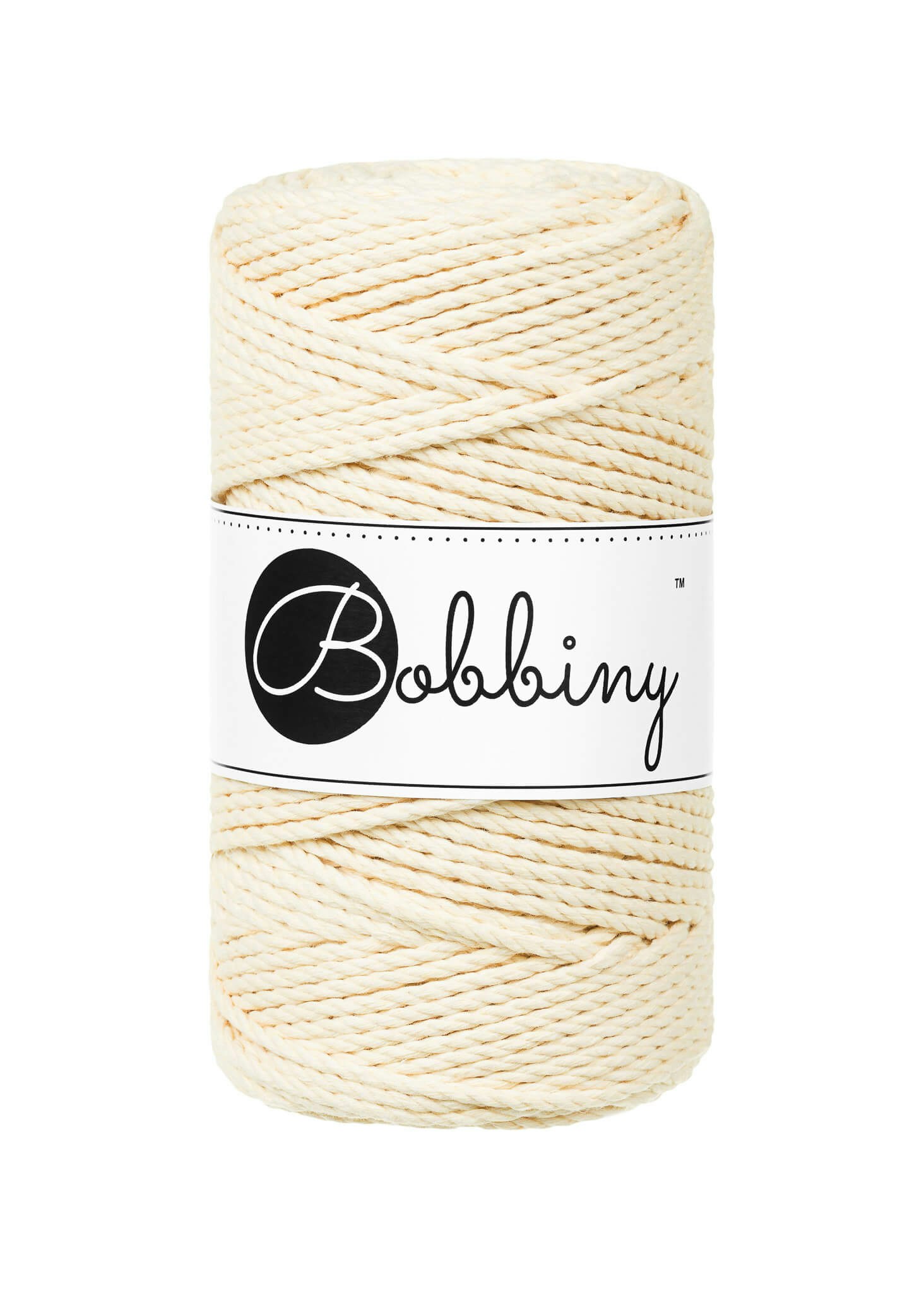 Bobbiny 3ply Macrame Rope Regular 3 mm - trippeltvinnat makramégarn