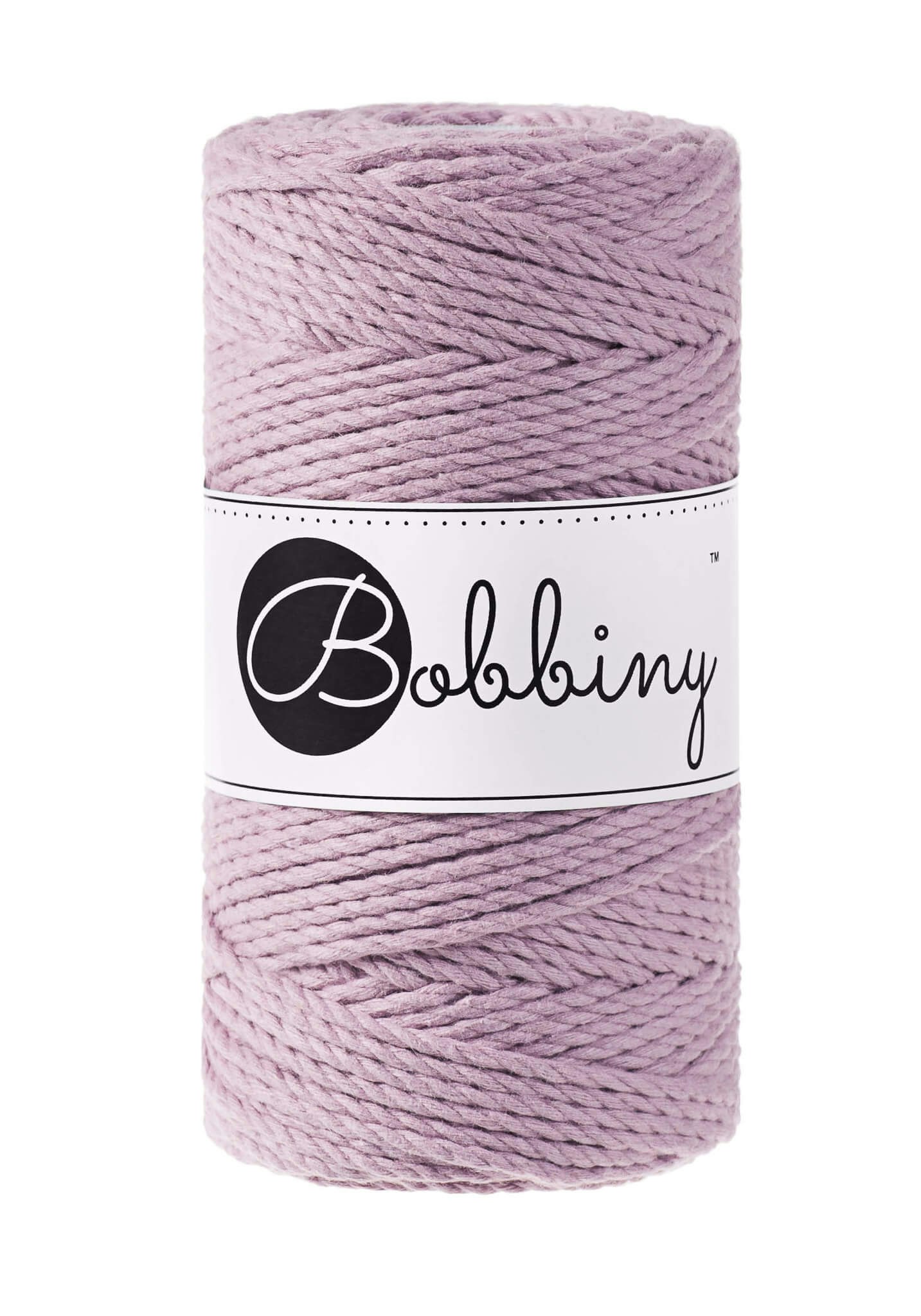 Bobbiny 3ply Macrame Rope Regular 3 mm - trippeltvinnat makramégarn