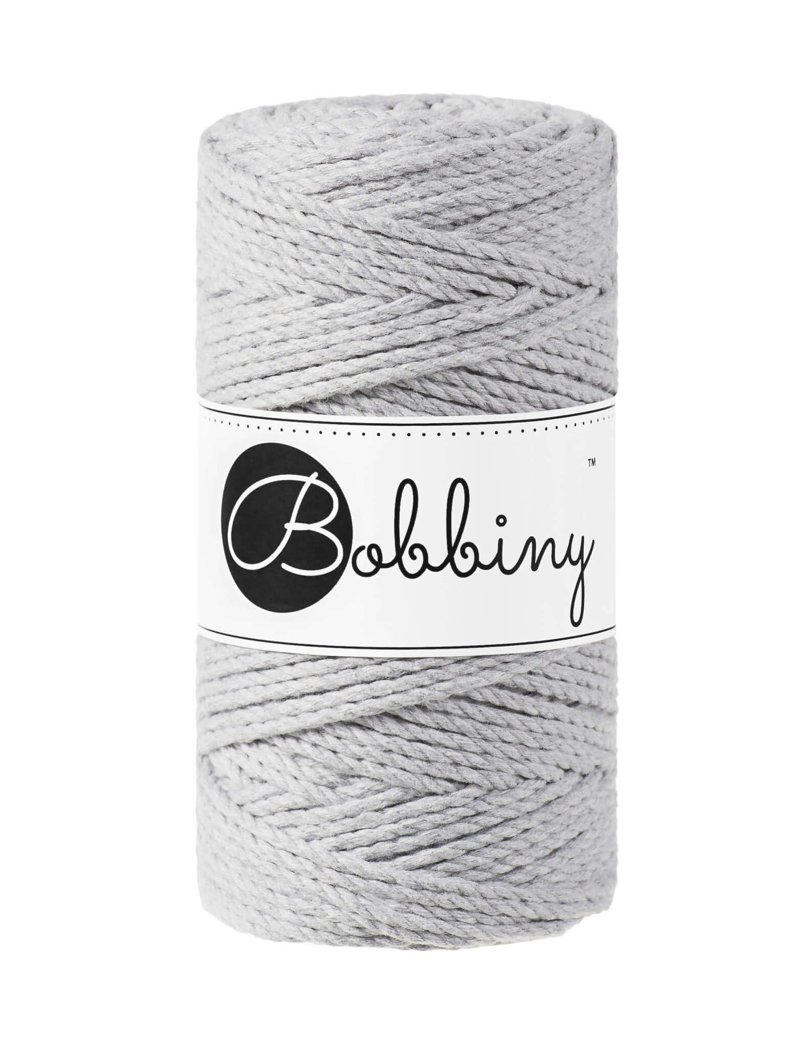 Bobbiny 3ply Macrame Rope Regular 3 mm - trippeltvinnat makramégarn