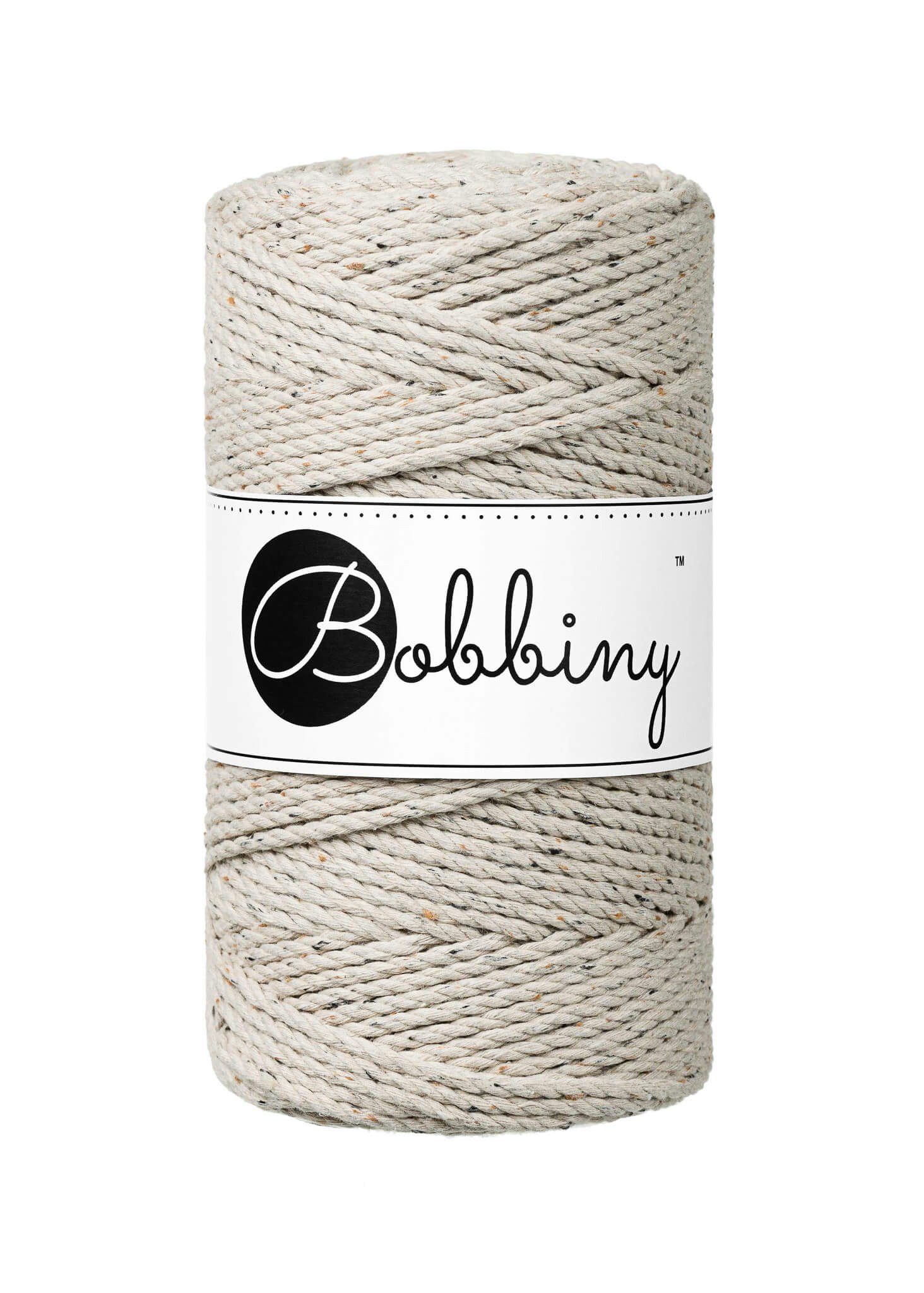 Bobbiny 3ply Macrame Rope Regular 3 mm - trippeltvinnat makramégarn