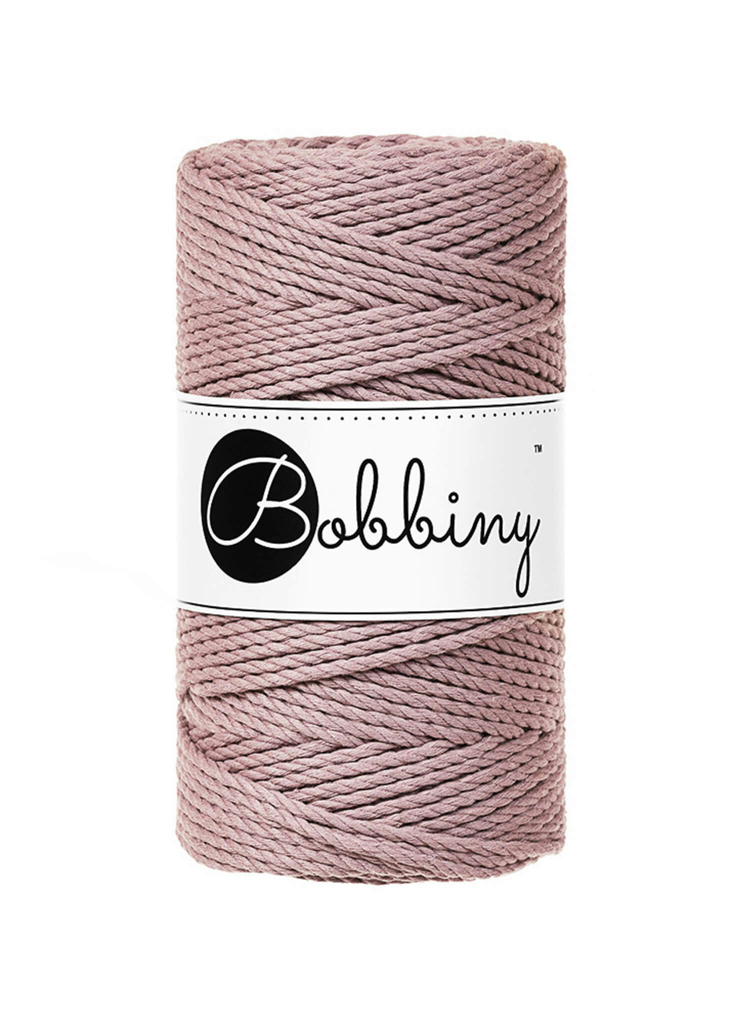 Bobbiny 3ply Macrame Rope Regular 3 mm - trippeltvinnat makramégarn