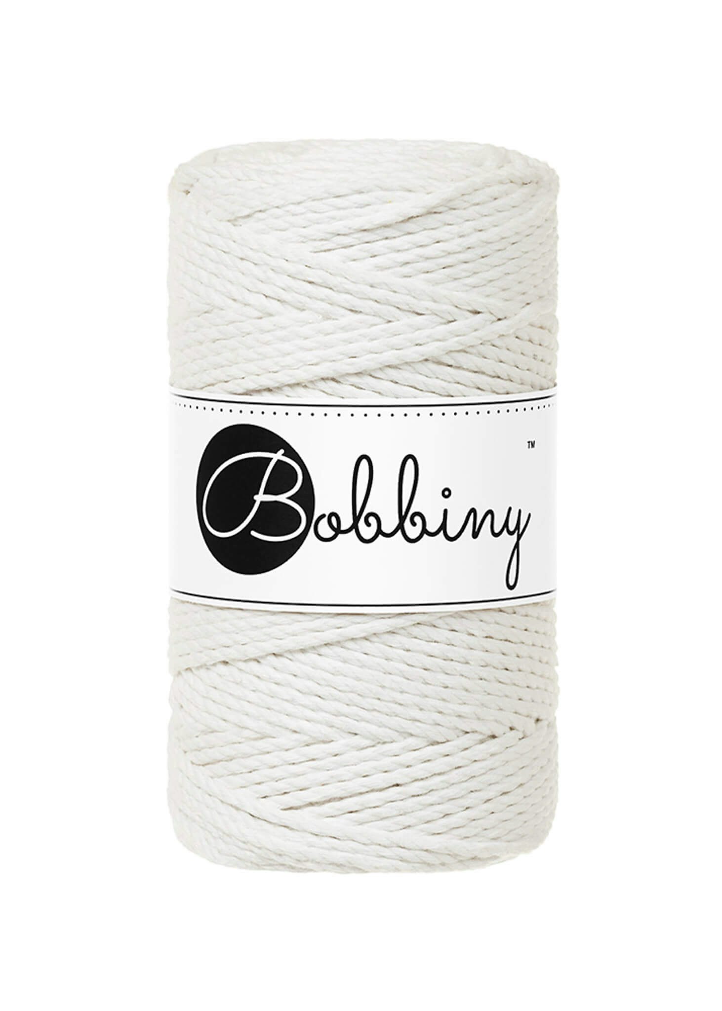 Bobbiny 3ply Macrame Rope Regular 3 mm - trippeltvinnat makramégarn