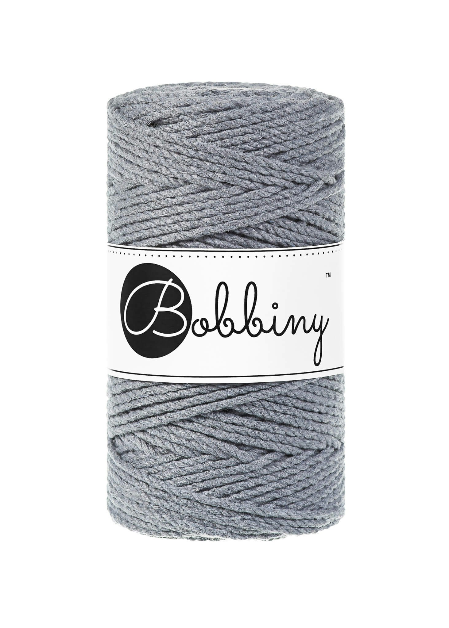 Bobbiny 3ply Macrame Rope Regular 3 mm - trippeltvinnat makramégarn