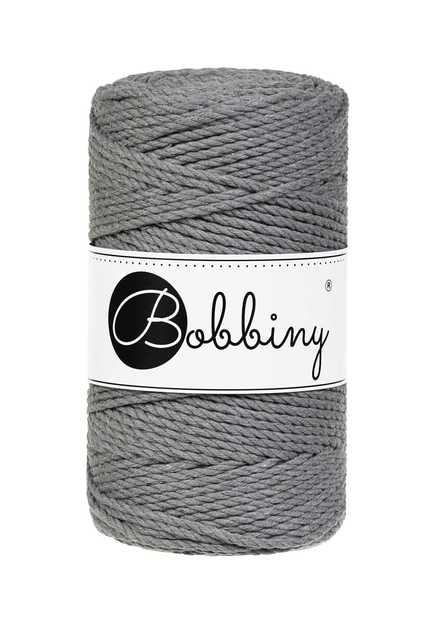 Bobbiny 3ply Macrame Rope Regular 3 mm - trippeltvinnat makramégarn