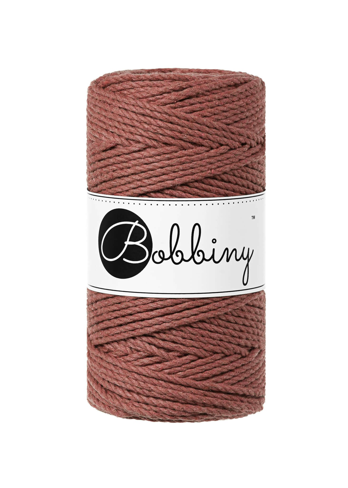 Bobbiny 3ply Macrame Rope Regular 3 mm - trippeltvinnat makramégarn