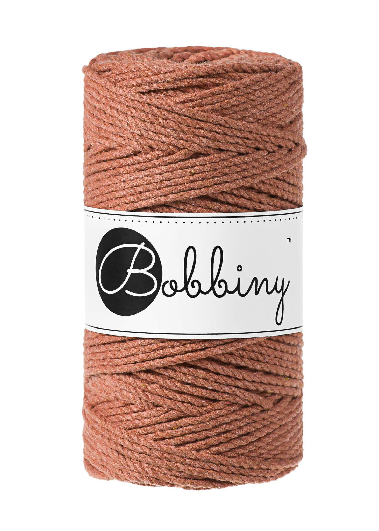 Bobbiny 3ply Macrame Rope Regular 3 mm - trippeltvinnat makramégarn