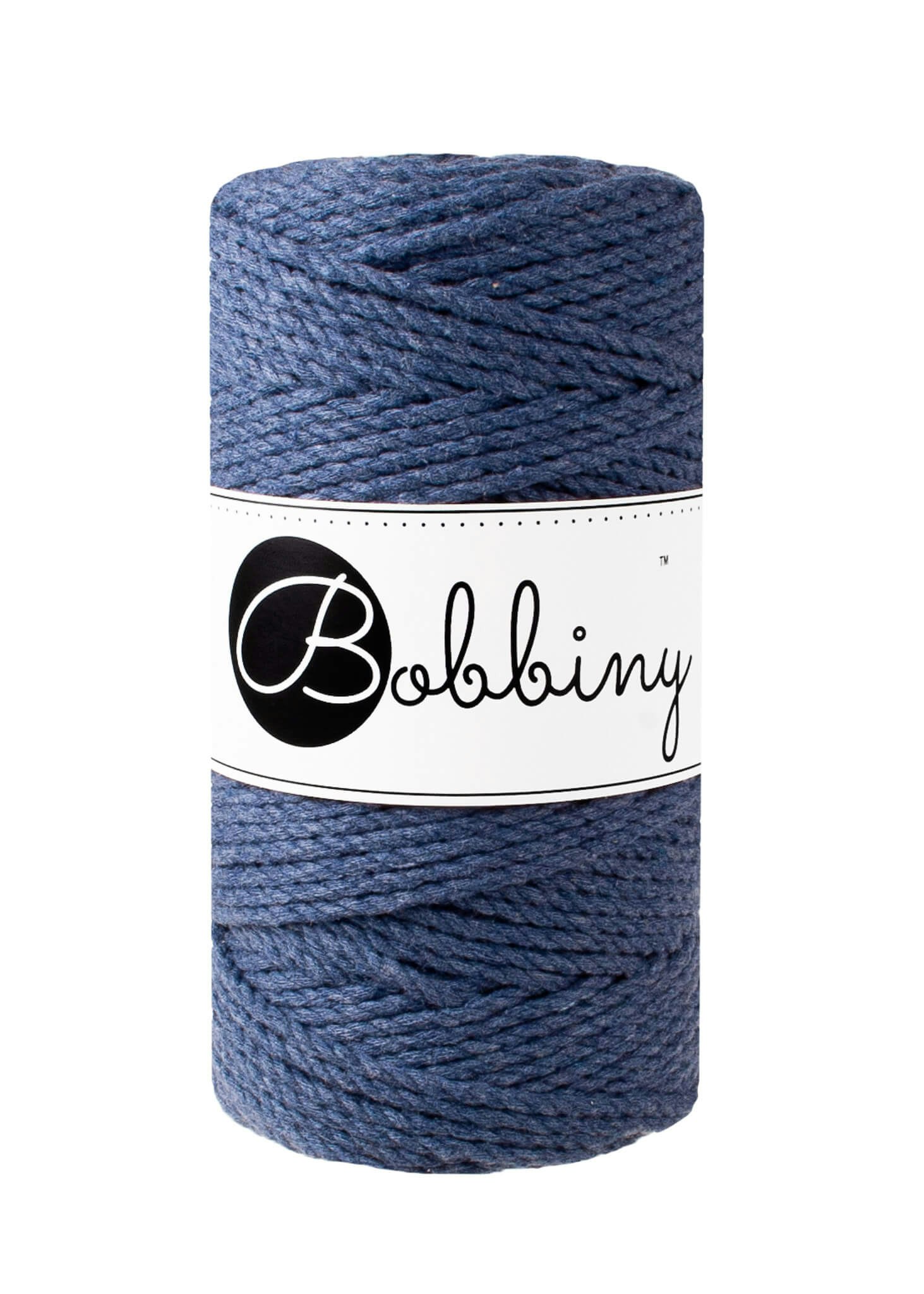 Bobbiny 3ply Macrame Rope Regular 3 mm - trippeltvinnat makramégarn