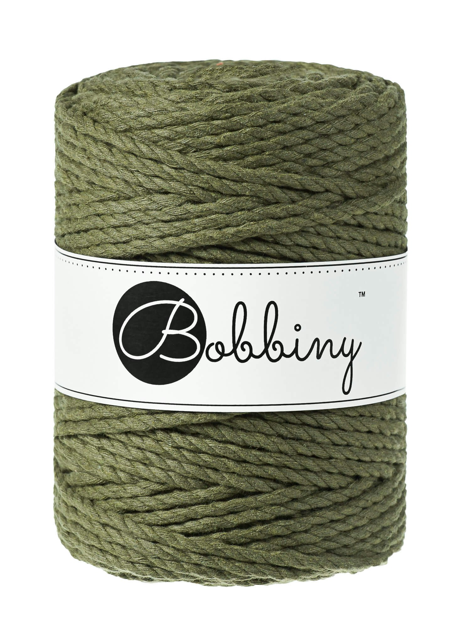 Bobbiny 3ply Macrame Rope XXL 5 mm - trippeltvinnat makramégarn