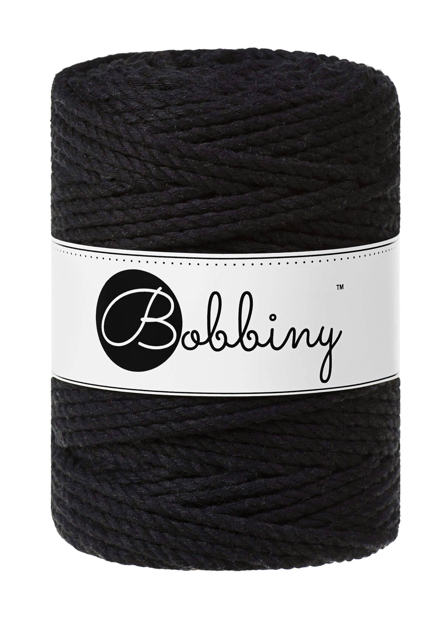 Bobbiny 3ply Macrame Rope XXL 5 mm - trippeltvinnat makramégarn