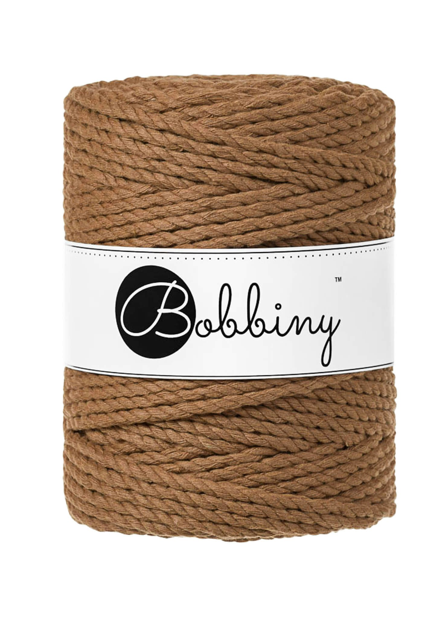 Bobbiny 3ply Macrame Rope XXL 5 mm - trippeltvinnat makramégarn