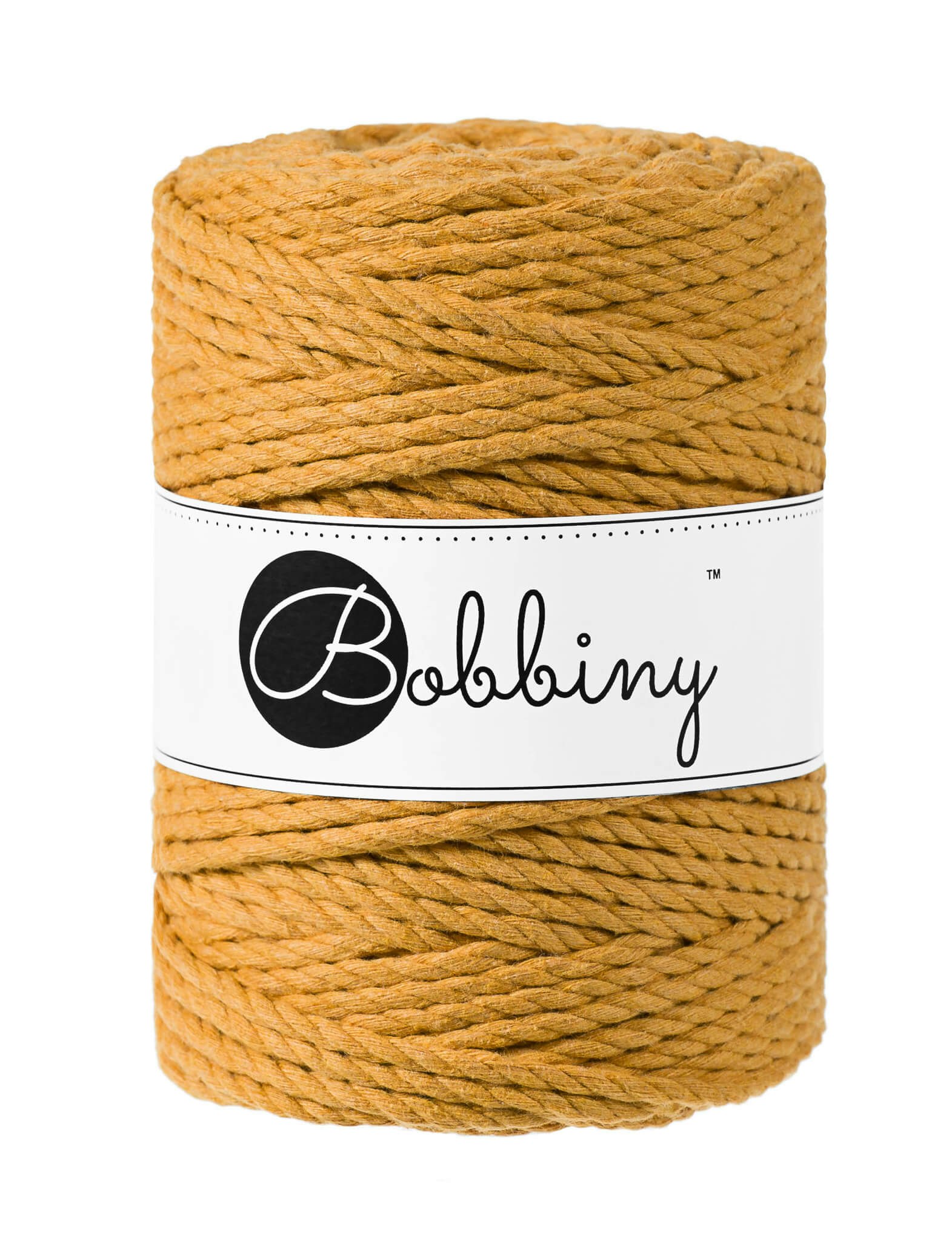 Bobbiny 3ply Macrame Rope XXL 5 mm - trippeltvinnat makramégarn