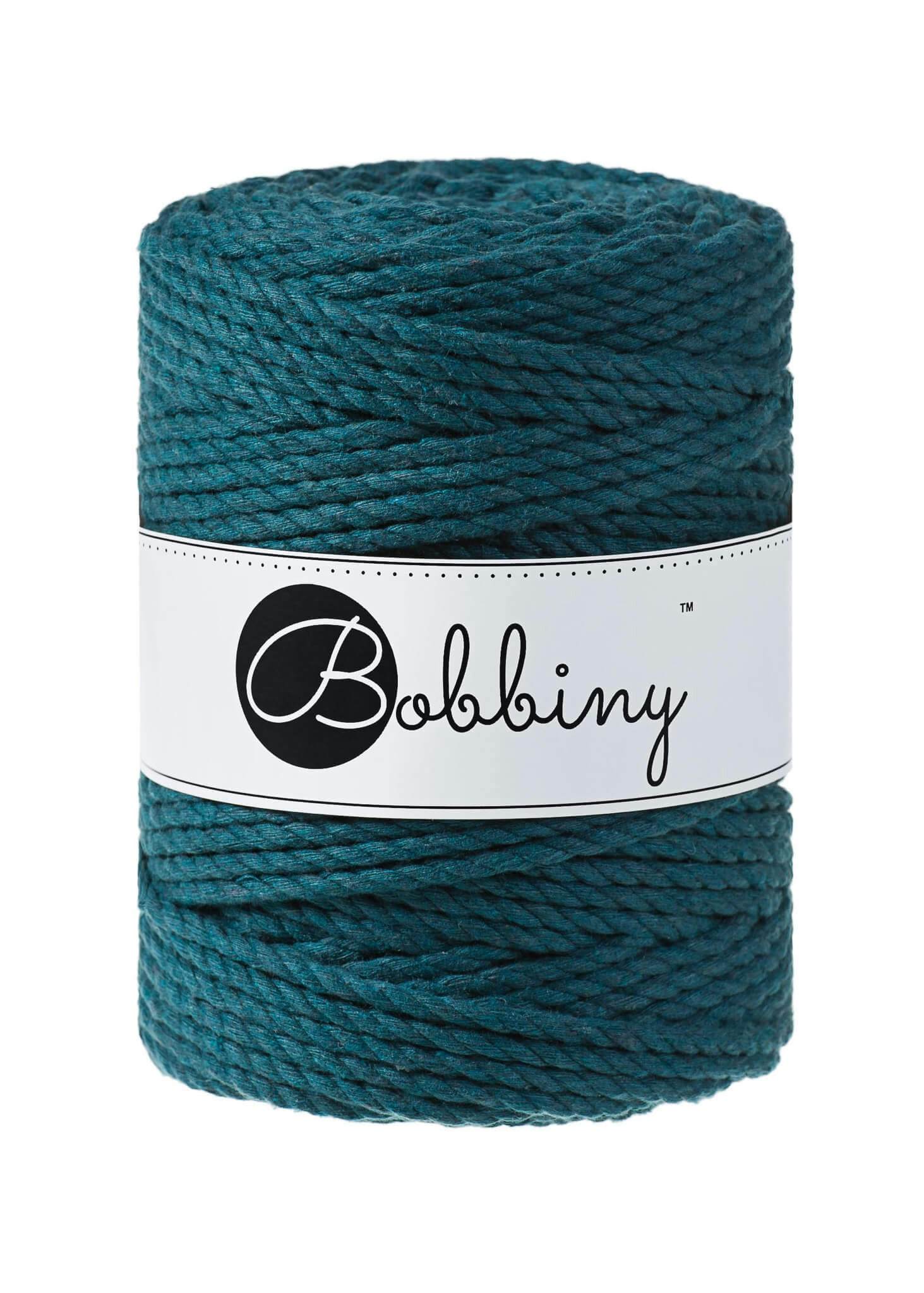 Bobbiny 3ply Macrame Rope XXL 5 mm - trippeltvinnat makramégarn