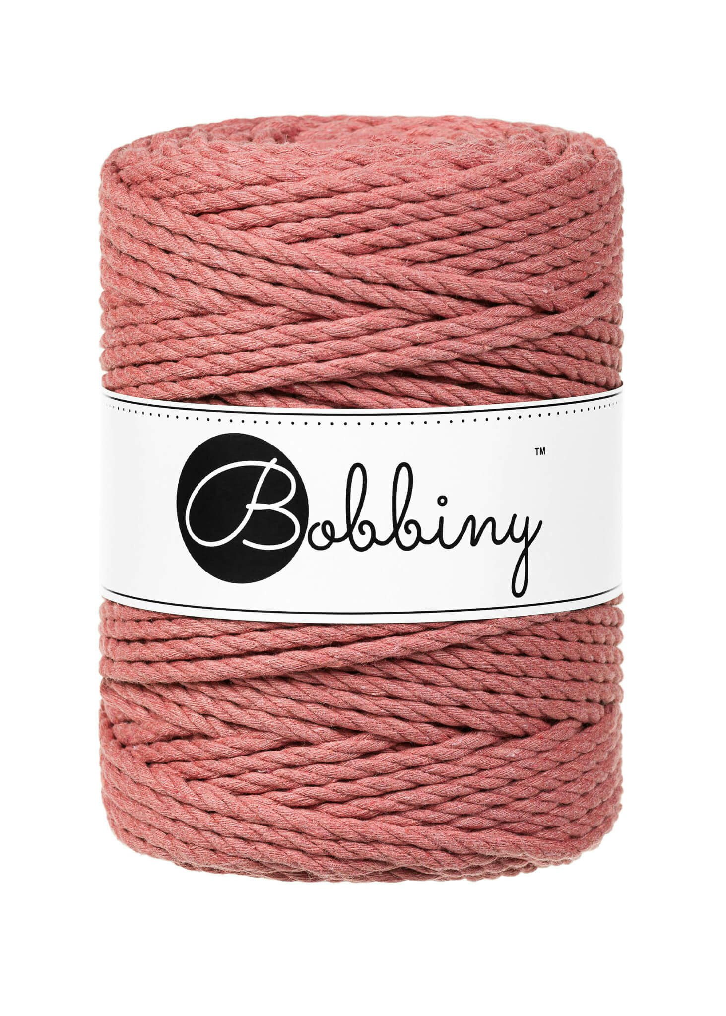 Bobbiny 3ply Macrame Rope XXL 5 mm - trippeltvinnat makramégarn