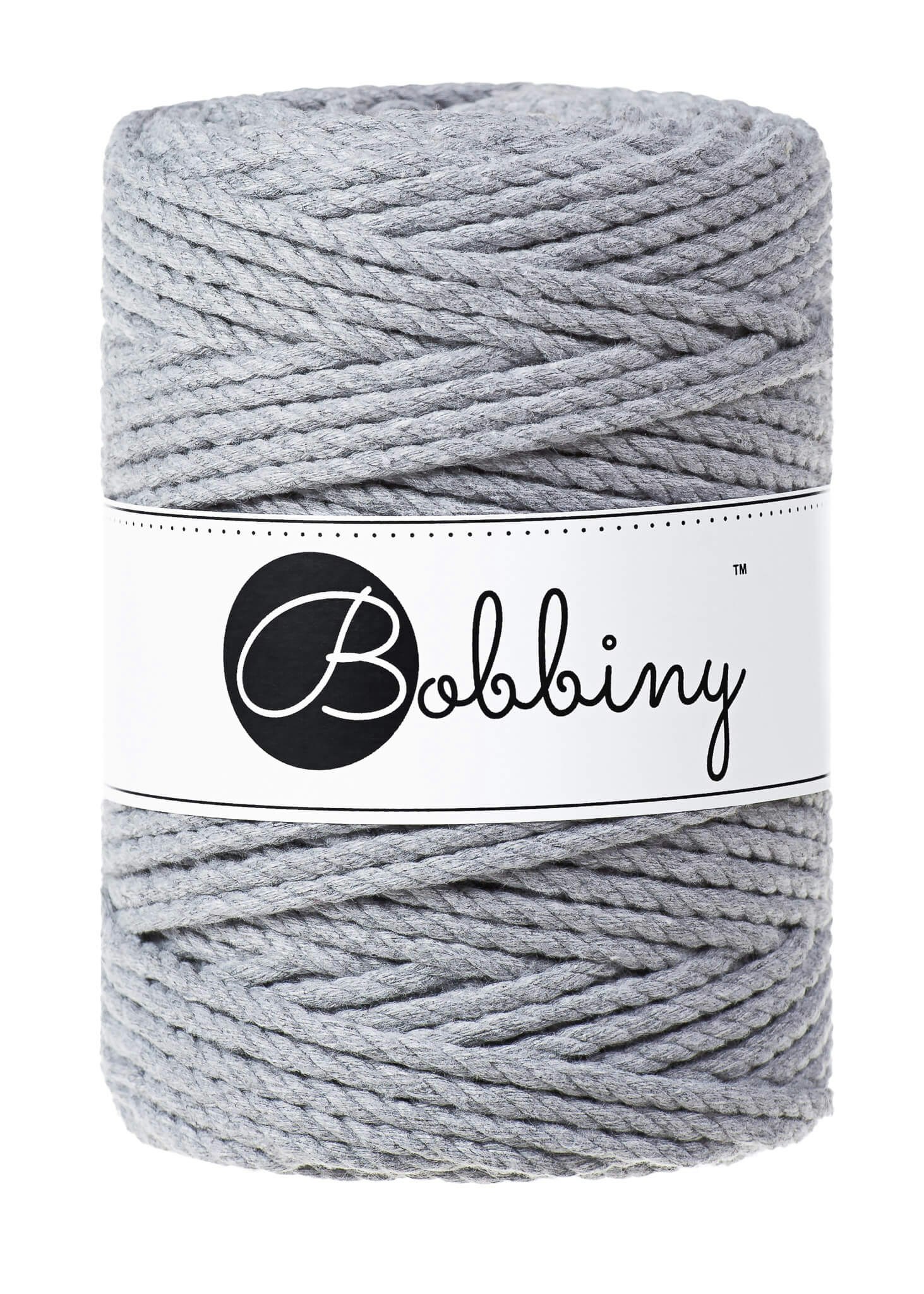 Bobbiny 3ply Macrame Rope XXL 5 mm - trippeltvinnat makramégarn