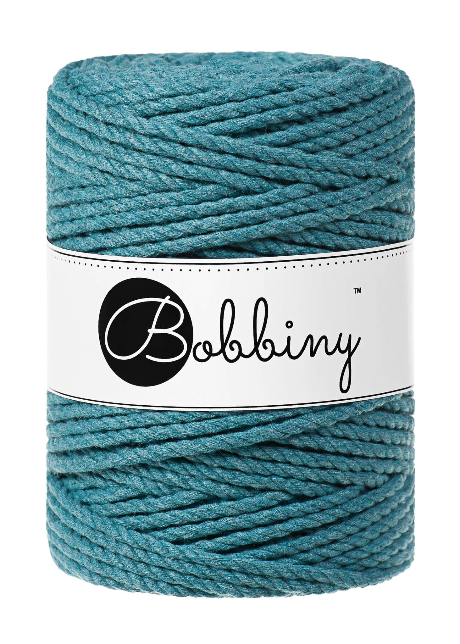 Bobbiny 3ply Macrame Rope XXL 5 mm - trippeltvinnat makramégarn