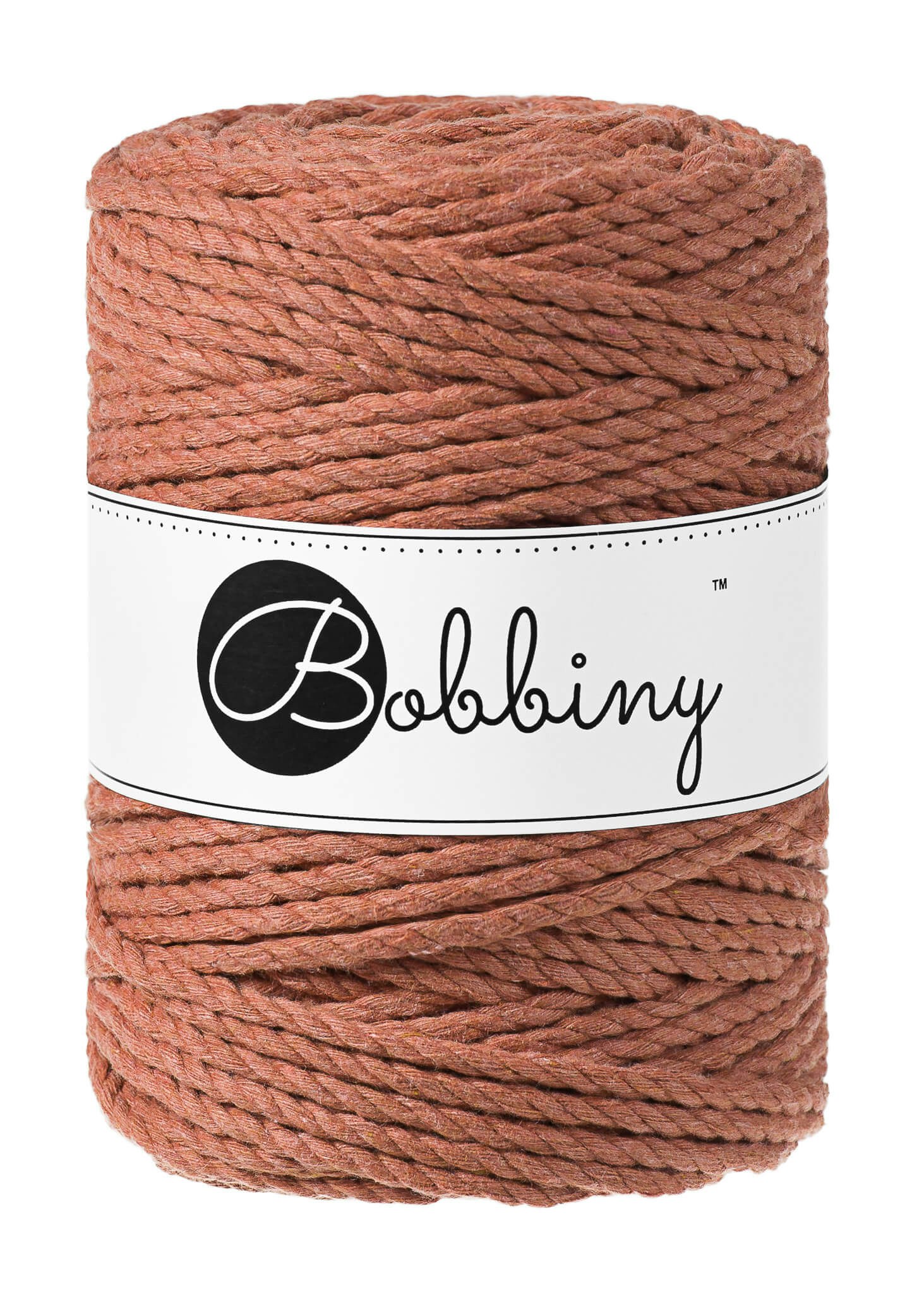Bobbiny 3ply Macrame Rope XXL 5 mm - trippeltvinnat makramégarn