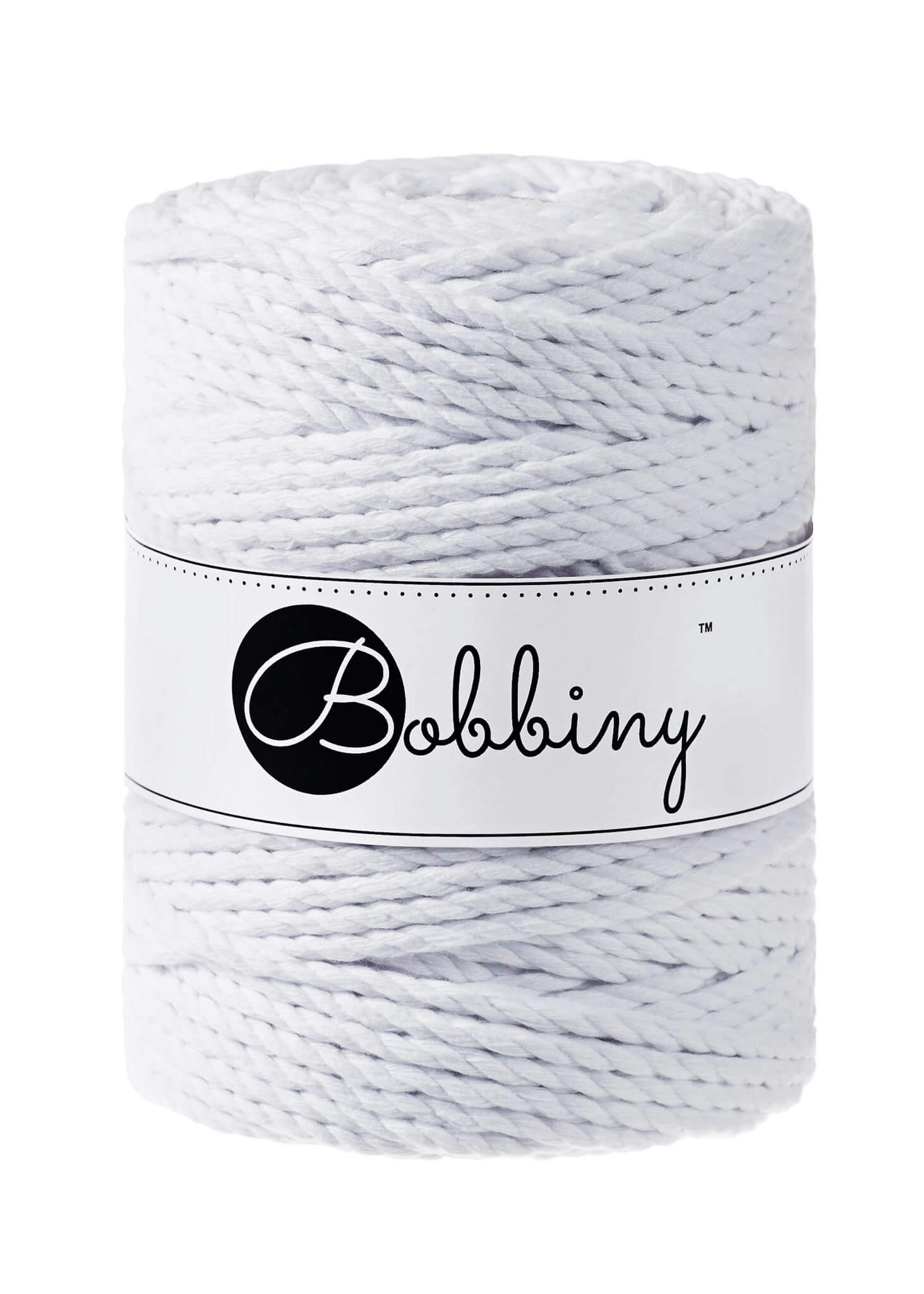 Bobbiny 3ply Macrame Rope XXL 5 mm - trippeltvinnat makramégarn