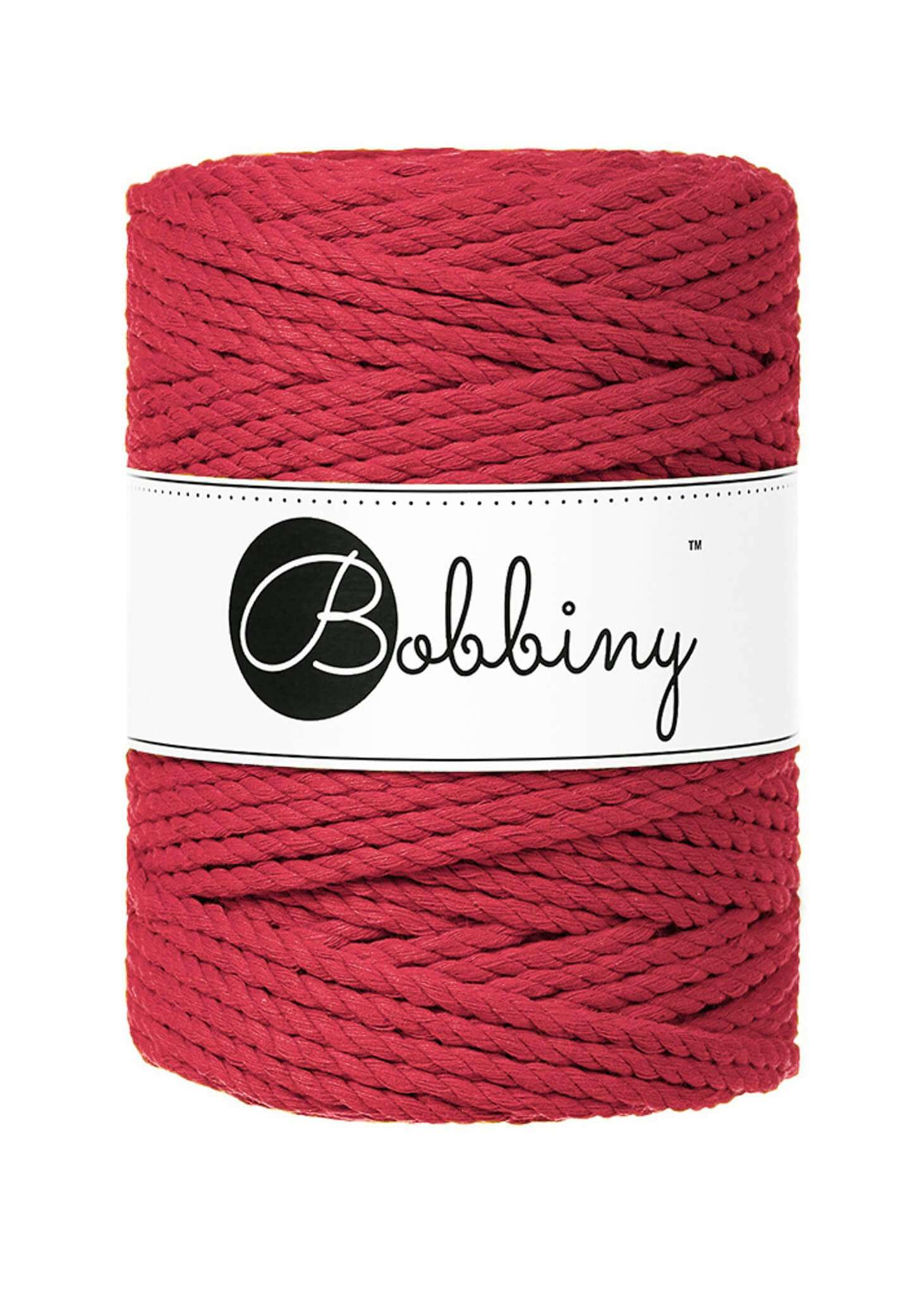Bobbiny 3ply Macrame Rope XXL 5 mm - trippeltvinnat makramégarn