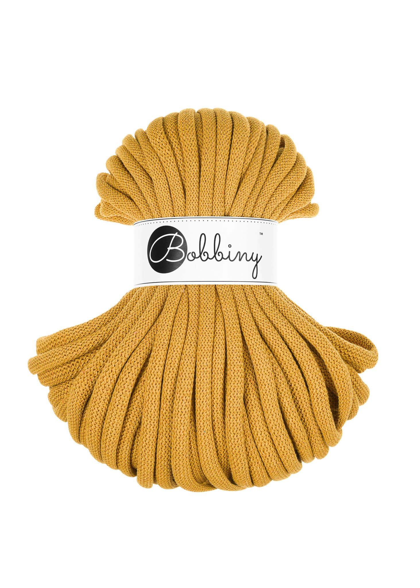 Bobbiny Braided Cord Jumbo 9 mm 30 meter - flätat bomullsgarn