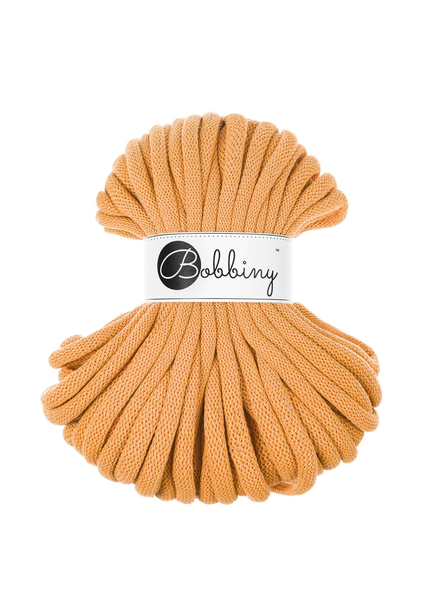 Bobbiny Braided Cord Jumbo 9 mm 30 meter - flätat bomullsgarn