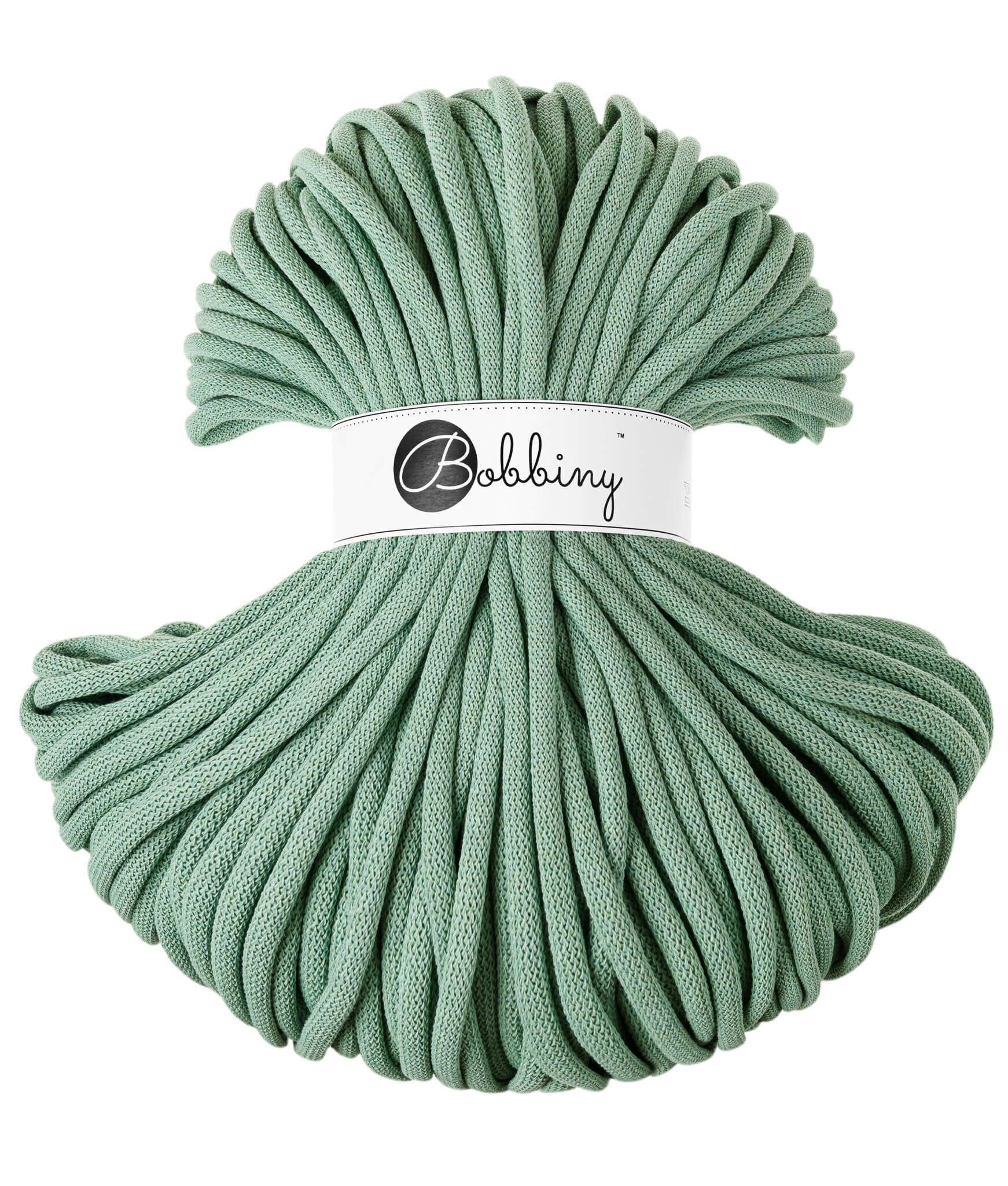 Bobbiny Braided Cord Jumbo 9 mm - flätat bomullsgarn - beställningsvara