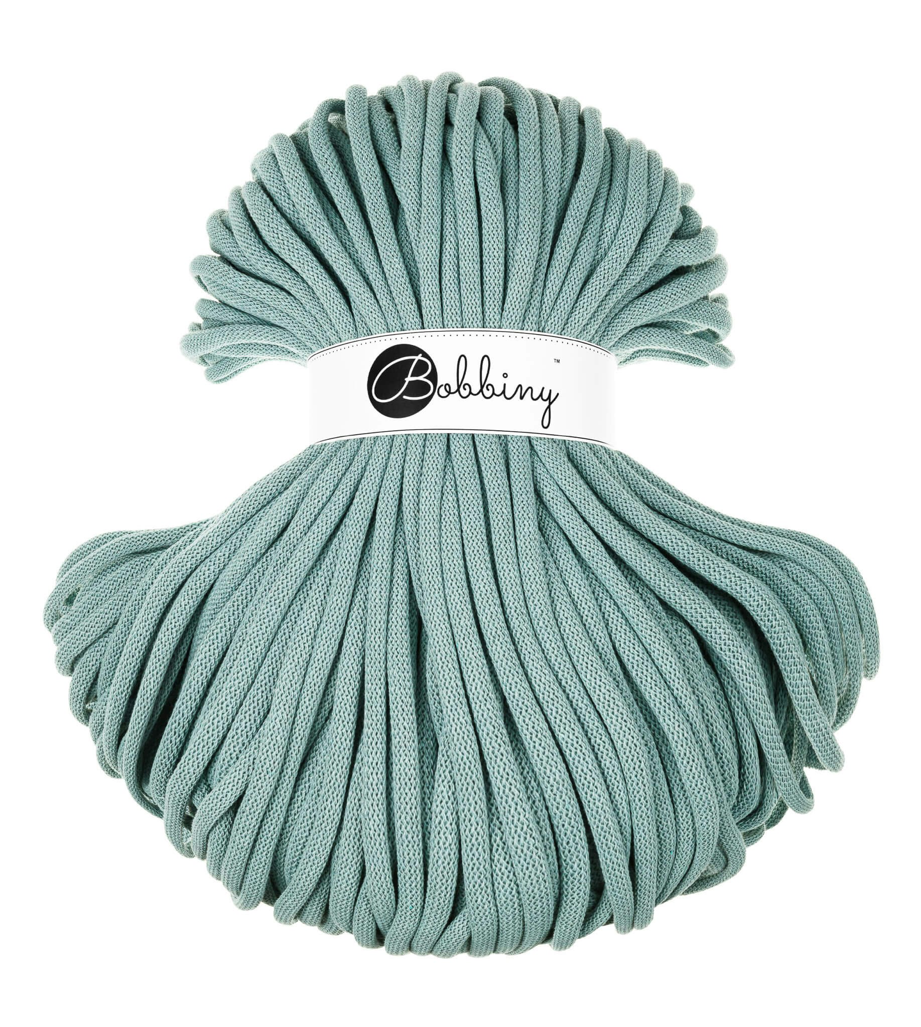 Bobbiny Braided Cord Jumbo 9 mm - flätat bomullsgarn - beställningsvara