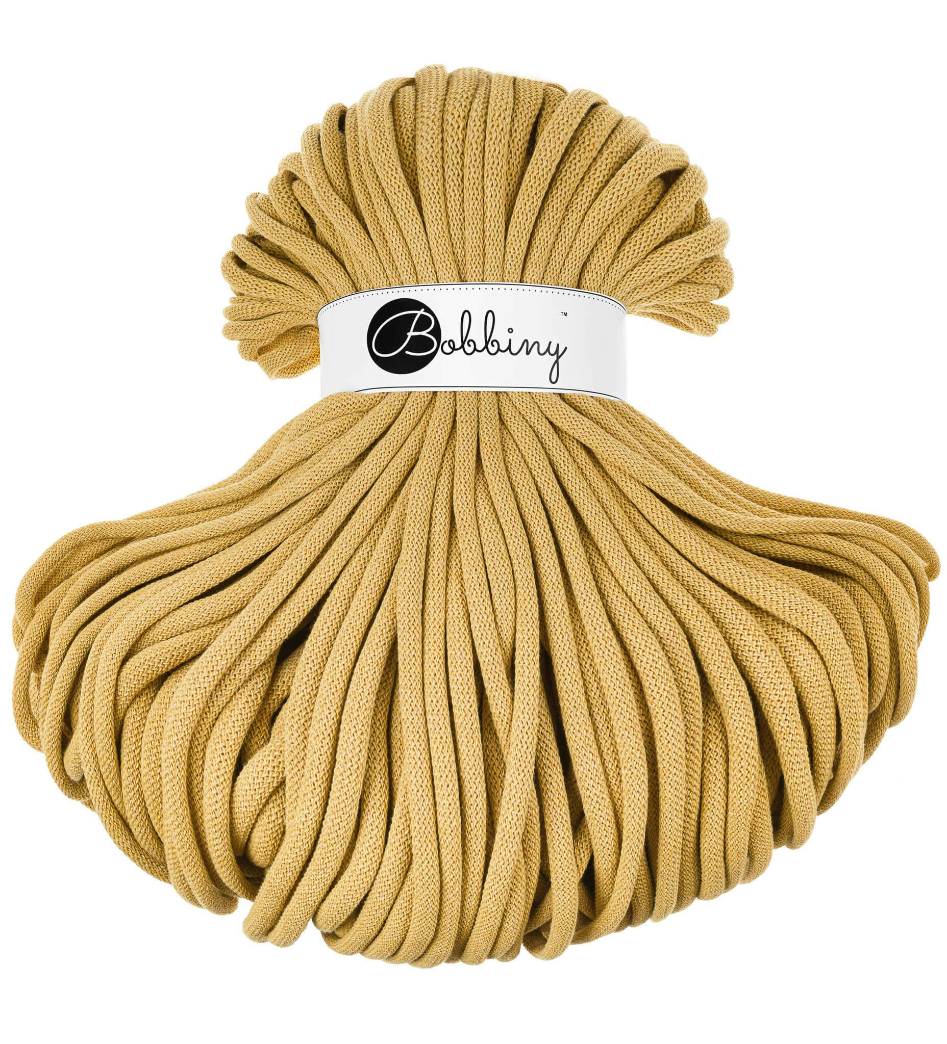 Bobbiny Braided Cord Jumbo 9 mm - flätat bomullsgarn - beställningsvara