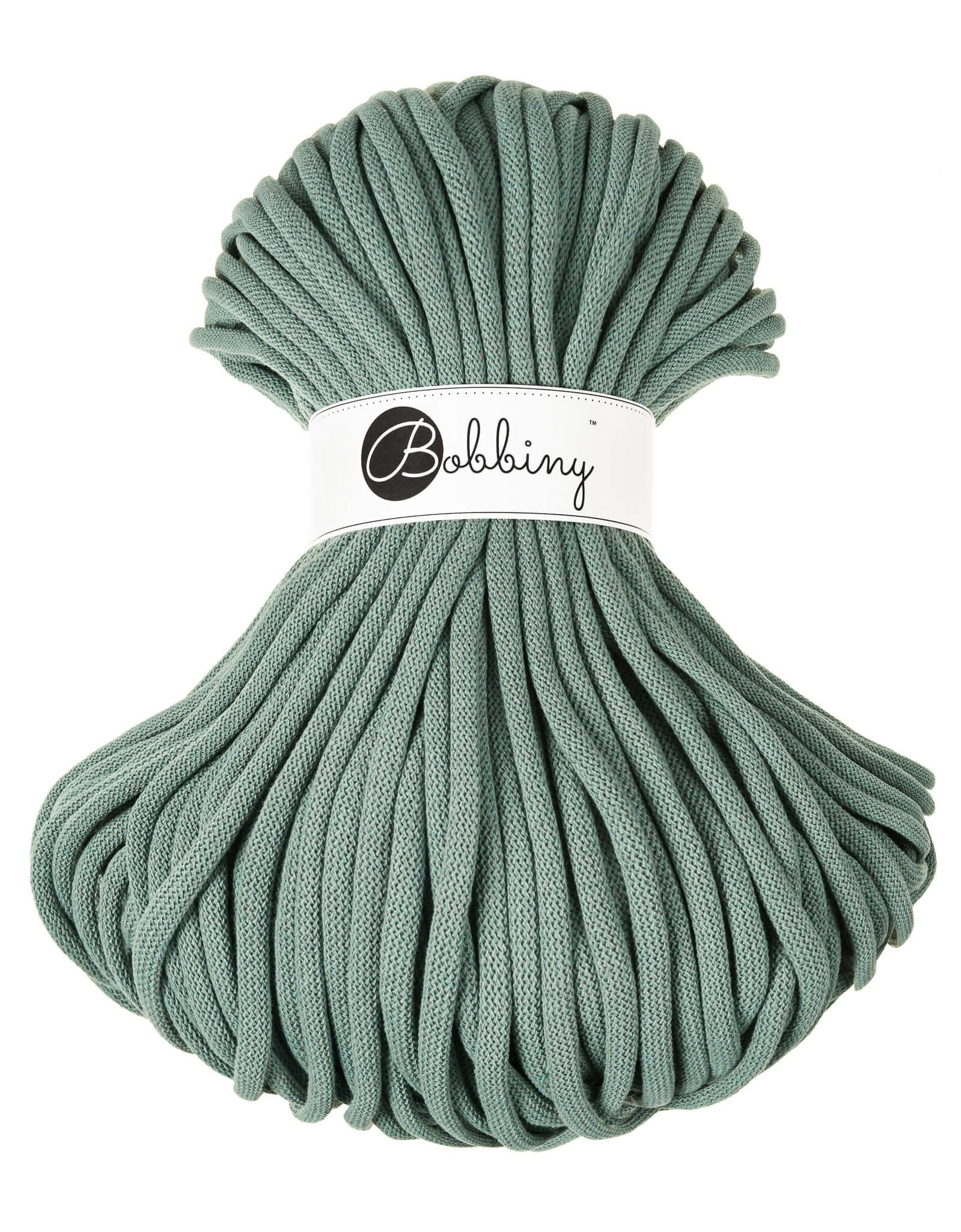 Bobbiny Braided Cord Jumbo 9 mm - flätat bomullsgarn - beställningsvara
