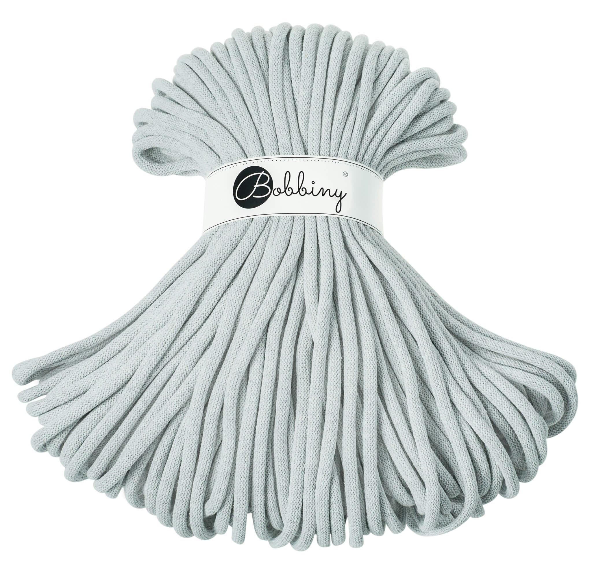 Bobbiny Braided Cord Jumbo 9 mm - flätat bomullsgarn - beställningsvara