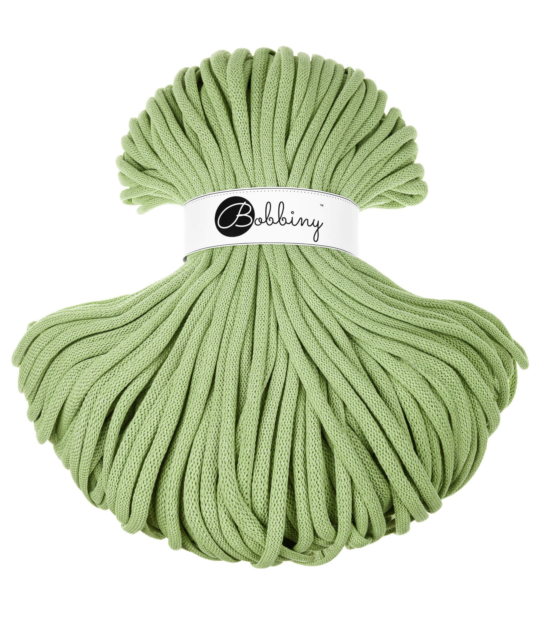 Bobbiny Braided Cord Jumbo 9 mm - flätat bomullsgarn - beställningsvara