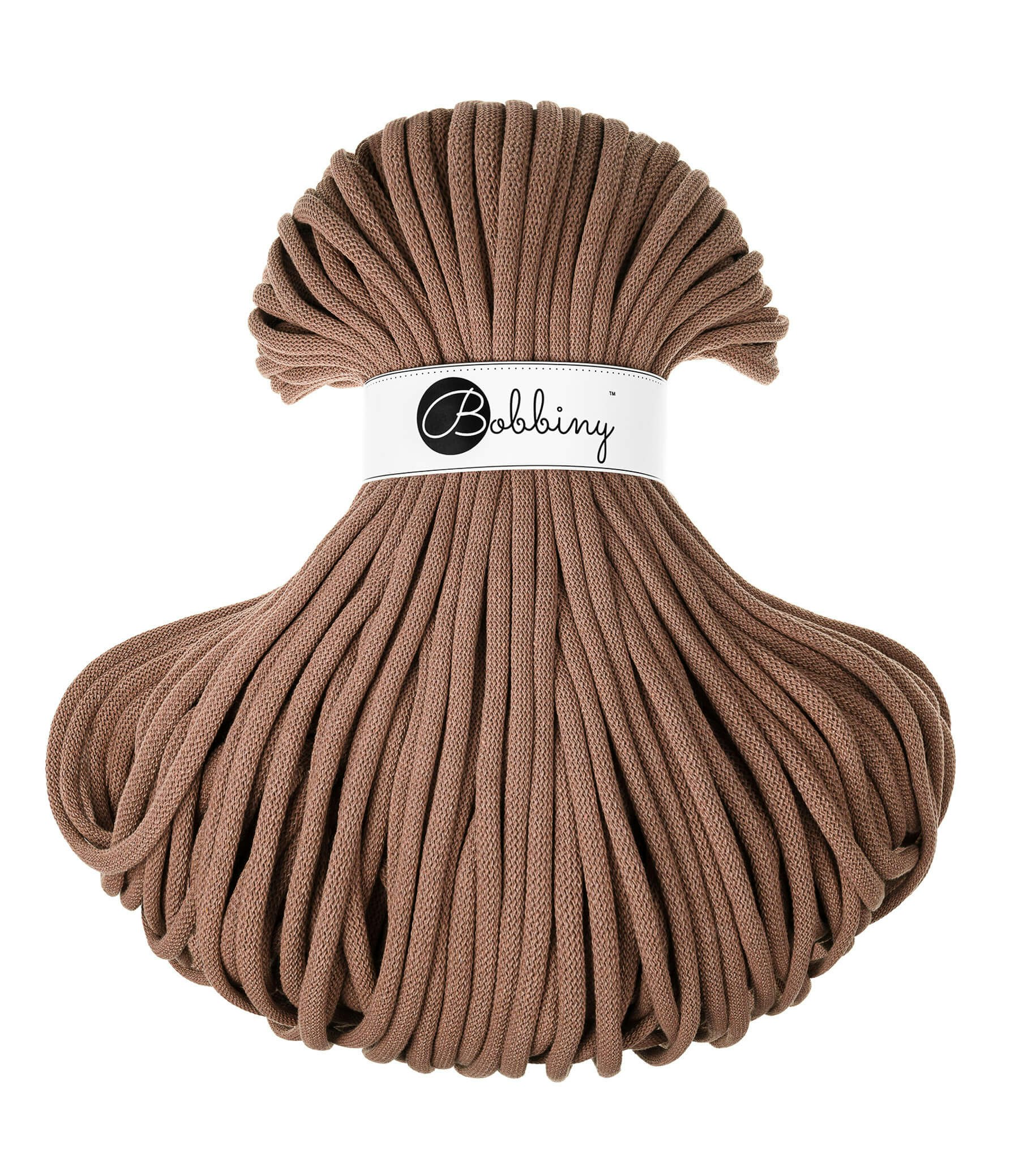 Bobbiny Braided Cord Jumbo 9 mm - flätat bomullsgarn - beställningsvara