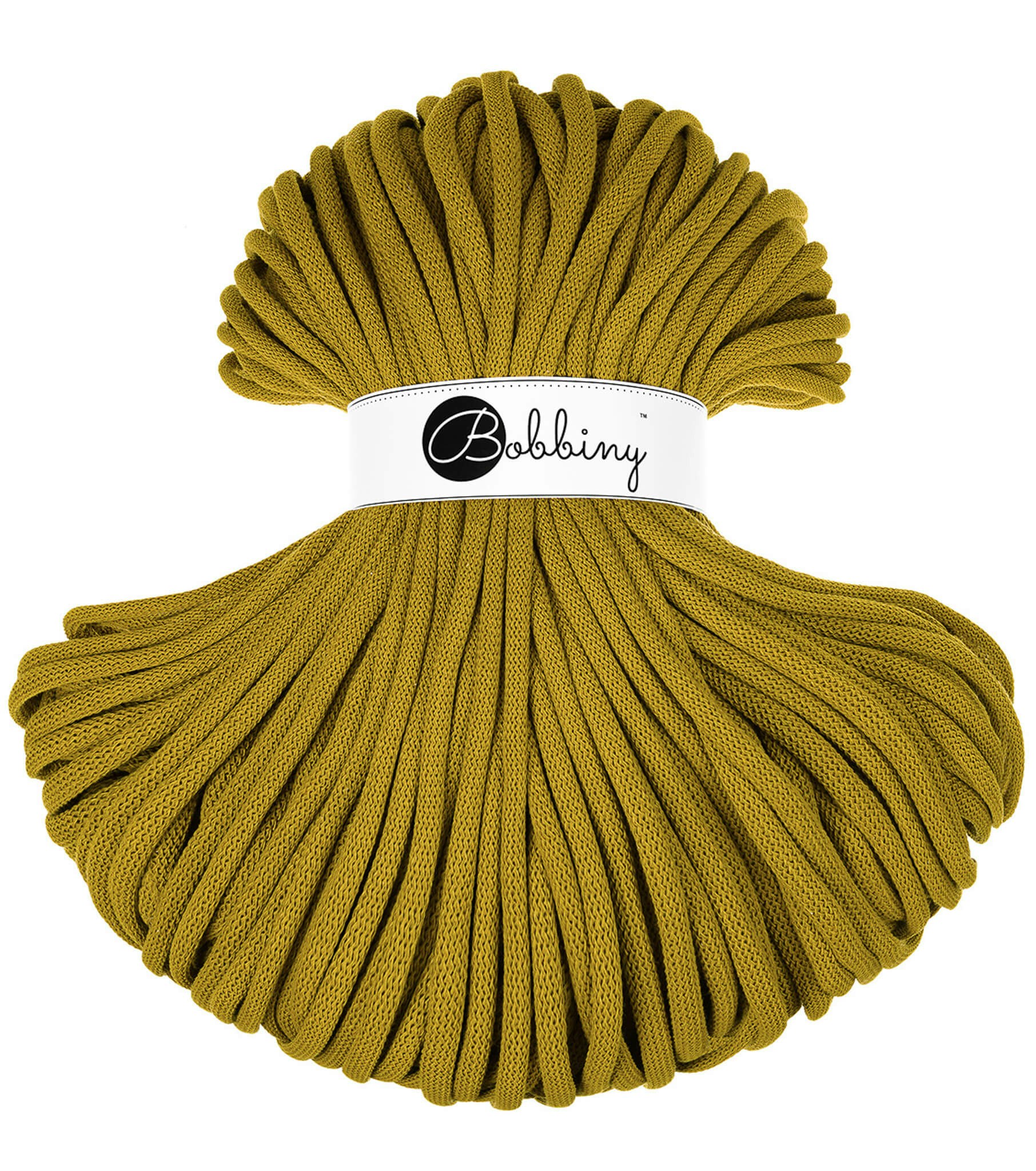 Bobbiny Braided Cord Jumbo 9 mm - flätat bomullsgarn - beställningsvara