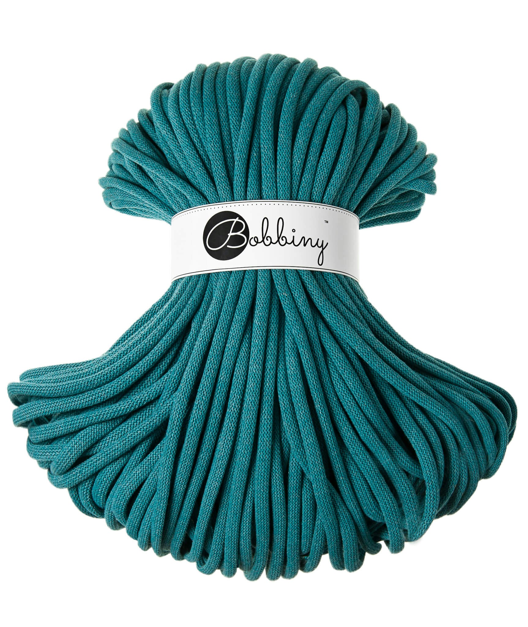 Bobbiny Braided Cord Jumbo 9 mm - flätat bomullsgarn - beställningsvara
