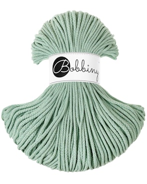 Bobbiny Braided Cord Junior 3 mm - flätat bomullsgarn