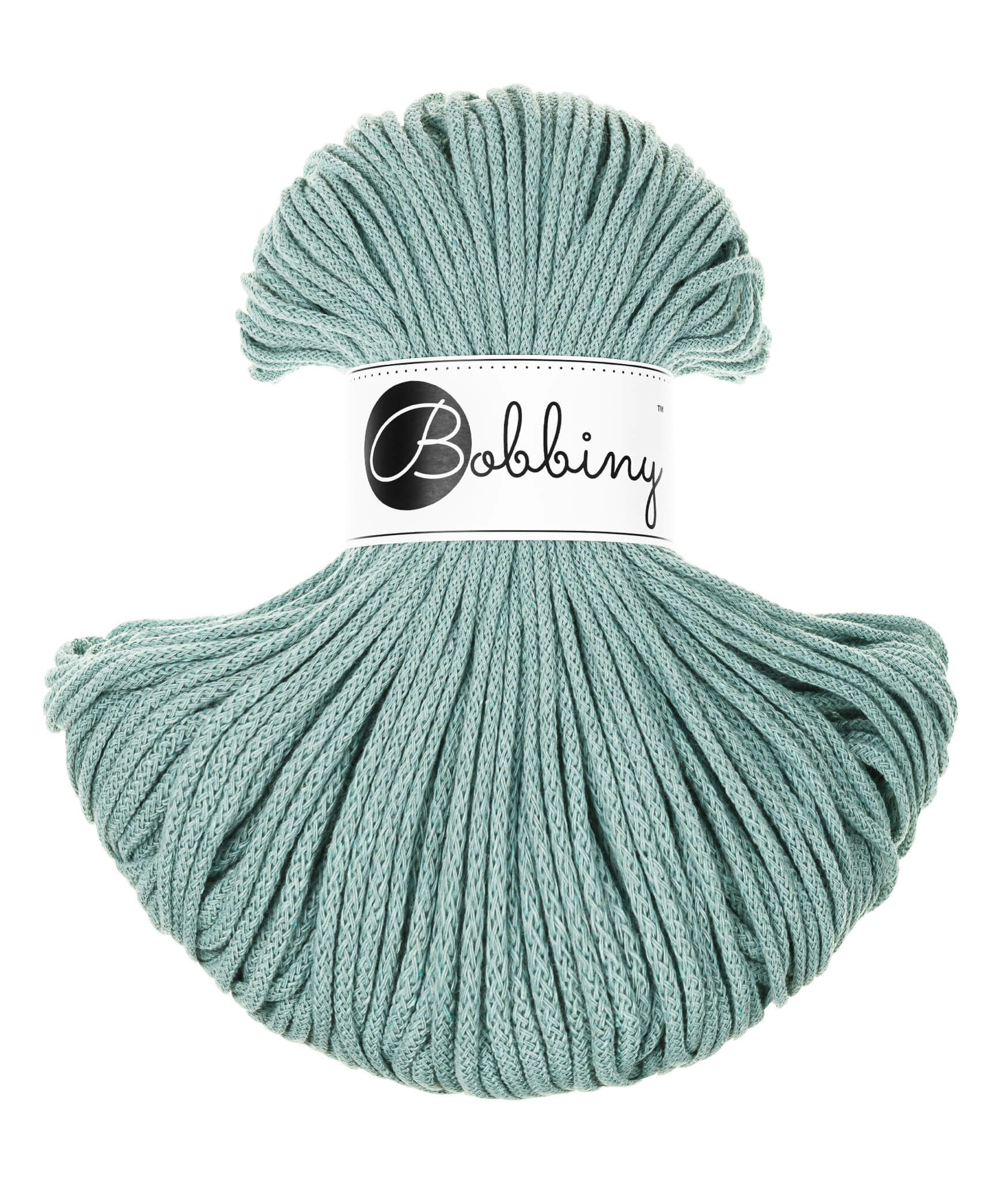 Bobbiny Braided Cord Junior 3 mm - flätat bomullsgarn