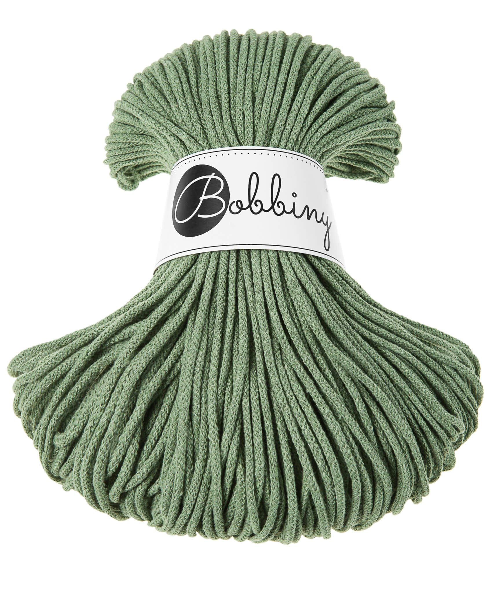Bobbiny Braided Cord Junior 3 mm - flätat bomullsgarn