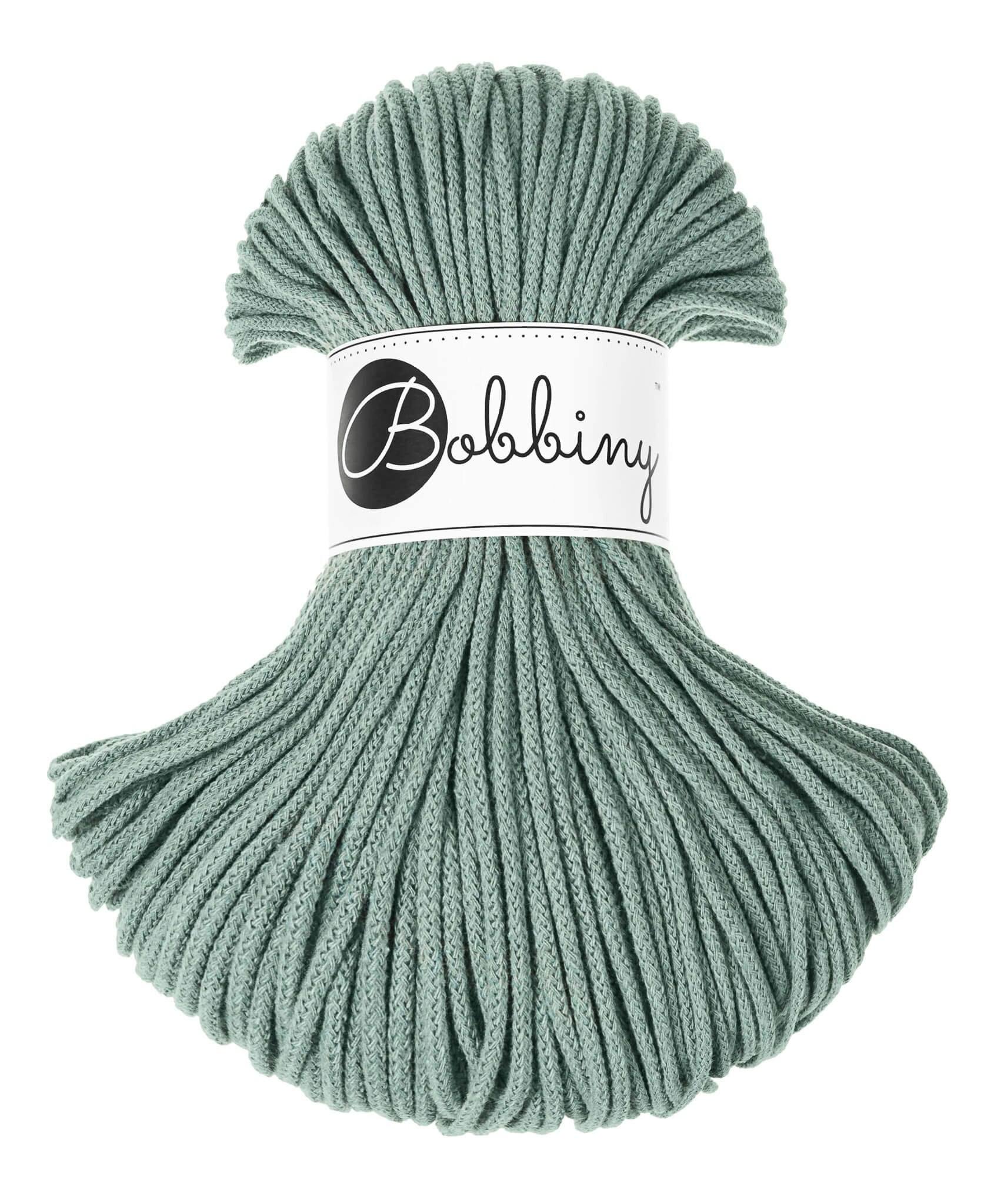 Bobbiny Braided Cord Junior 3 mm - flätat bomullsgarn
