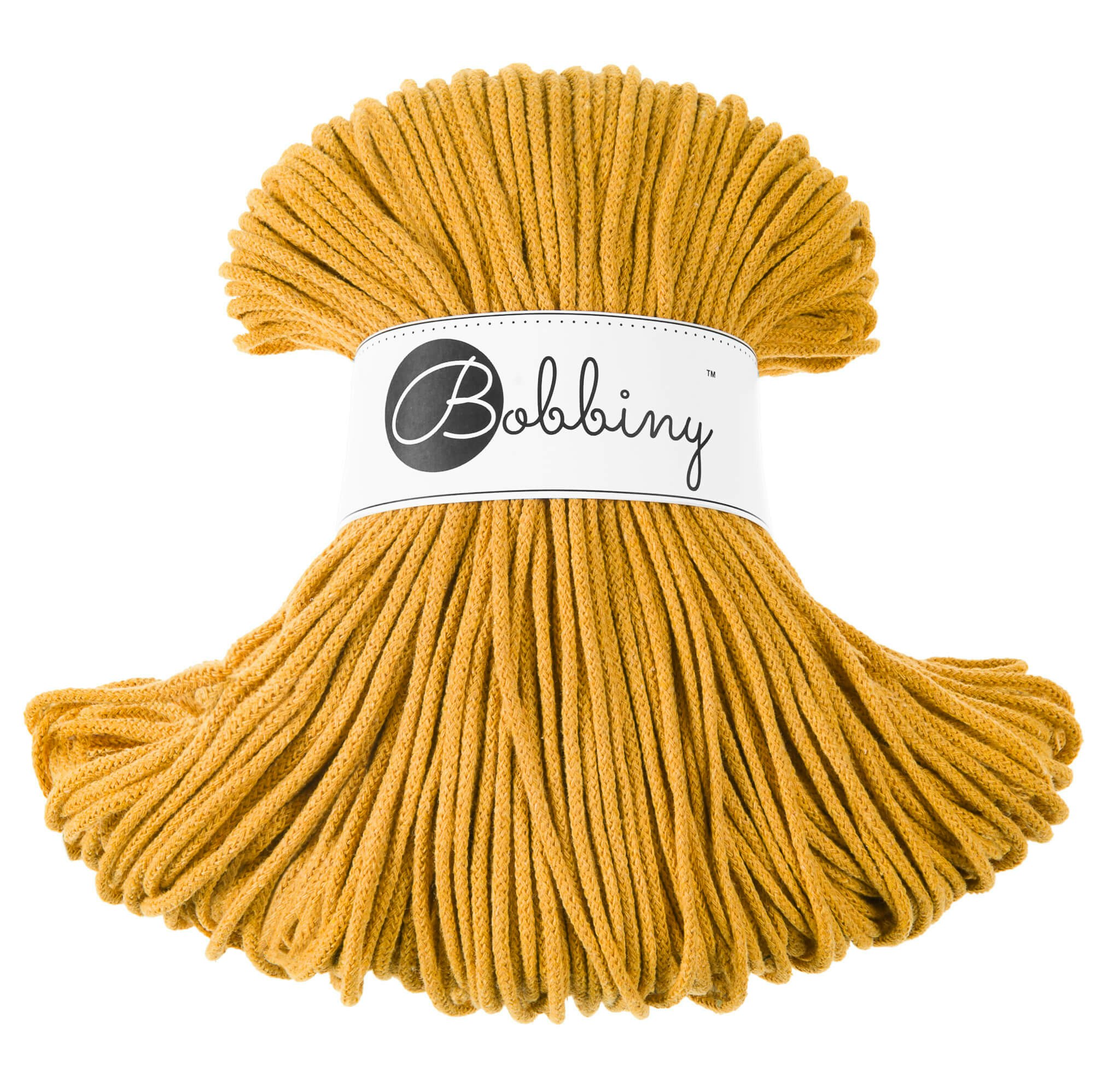 Bobbiny Braided Cord Junior 3 mm - flätat bomullsgarn