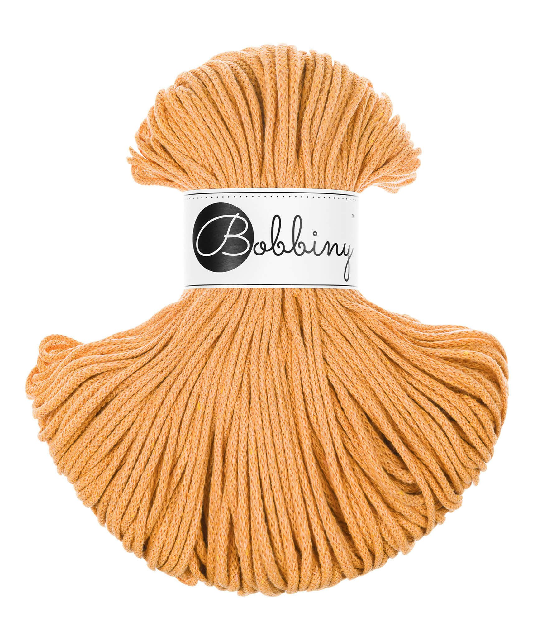 Bobbiny Braided Cord Junior 3 mm - flätat bomullsgarn