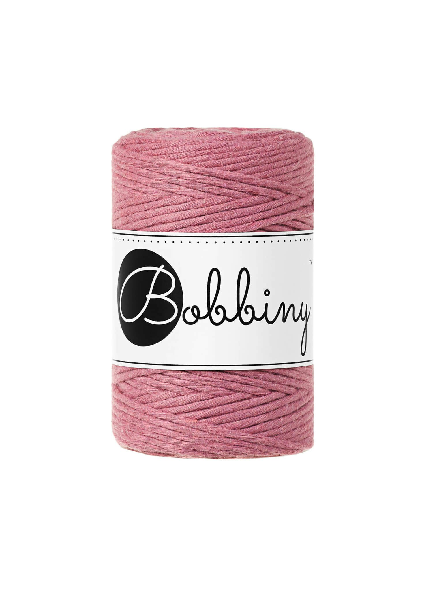 Bobbiny Single Twist Macrame Cord Baby 1.5 mm - enkeltvinnat makramégarn